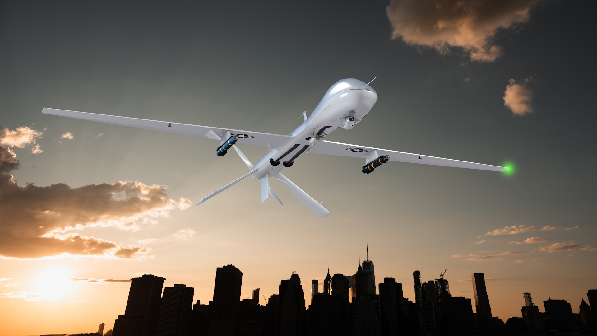 Drone Military Predator Mq-1B 3D model_13