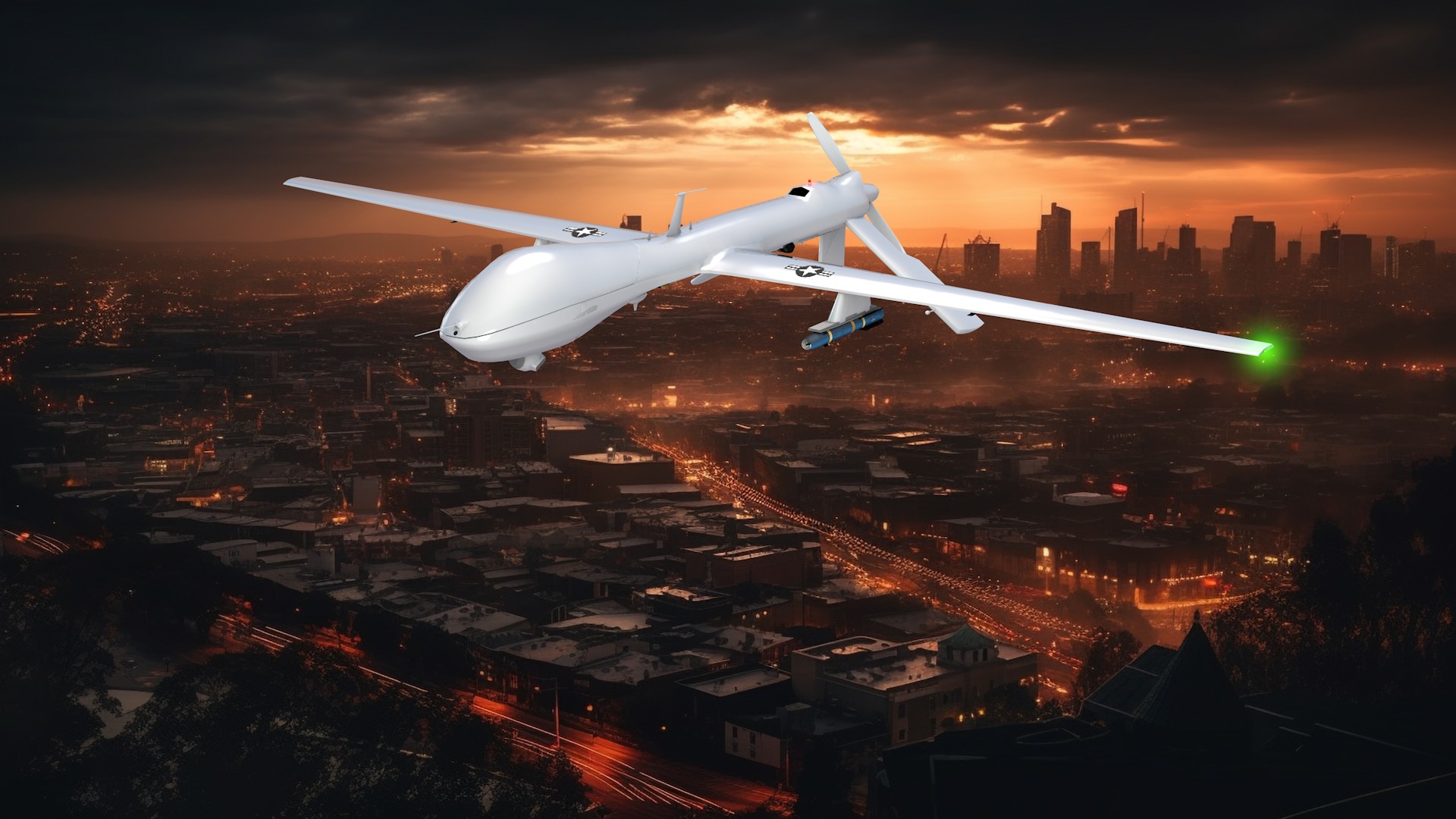 Drone Military Predator Mq-1B 3D model_3