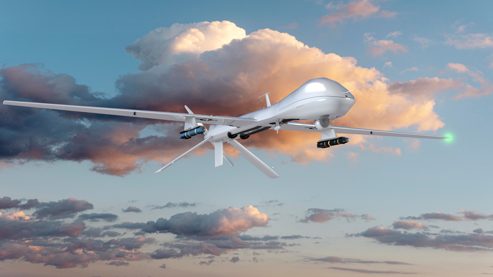 Drone Military Predator Mq-1B 3D model_14
