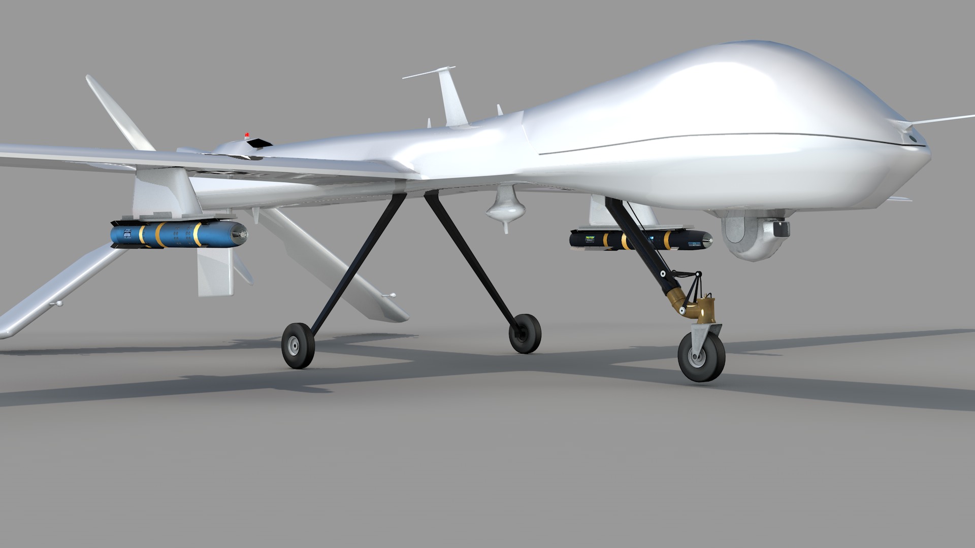 Drone Military Predator Mq-1B 3D model_8