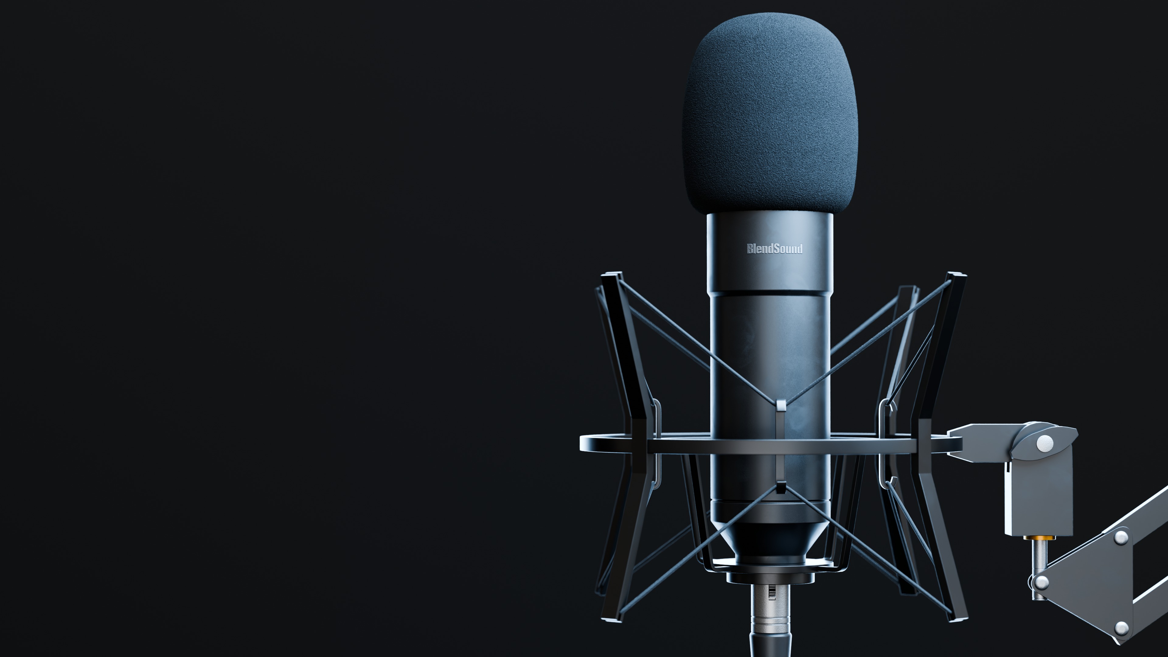Realistic Studio Microphone 3D model_13