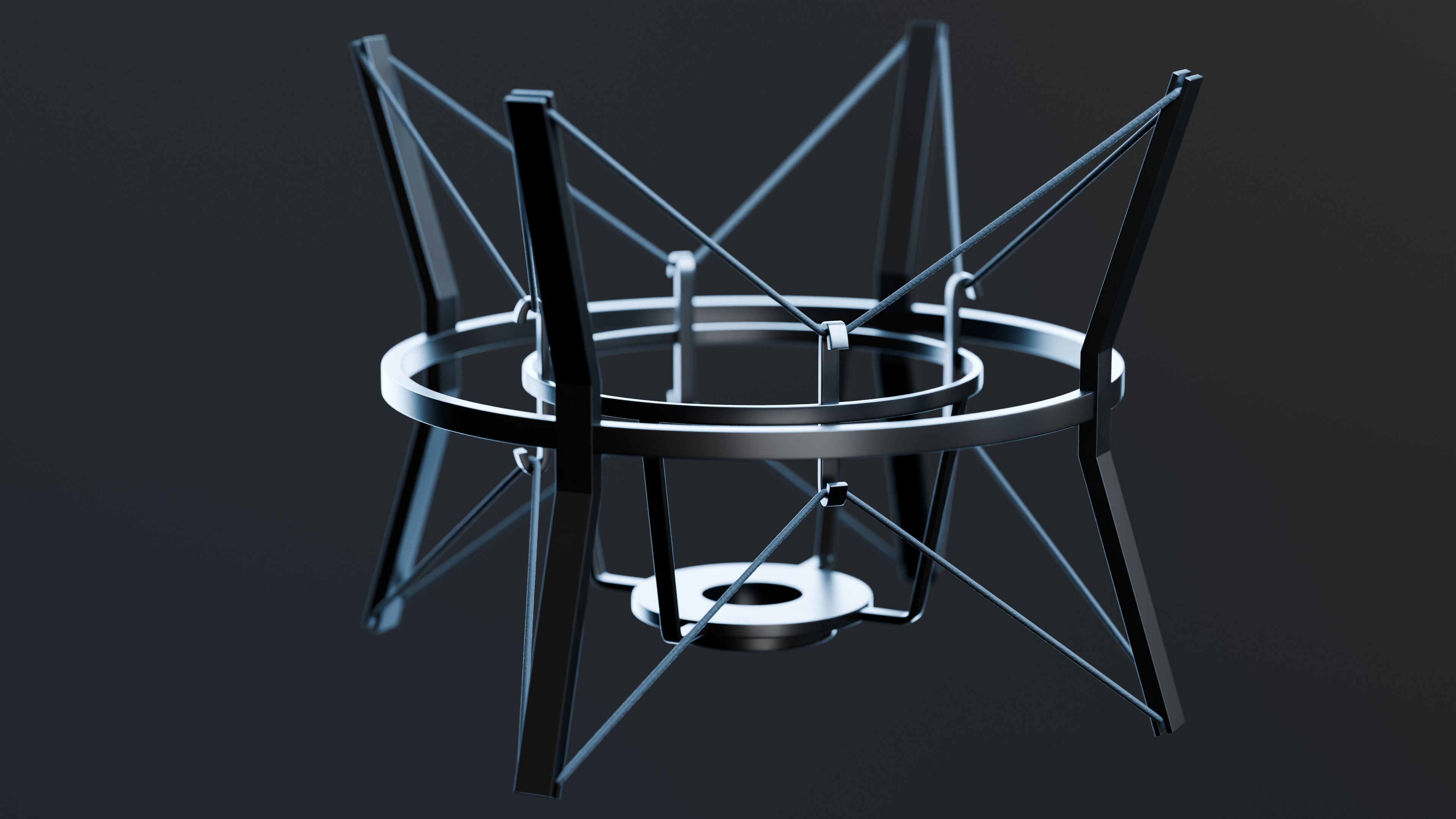 Realistic Studio Microphone 3D model_17