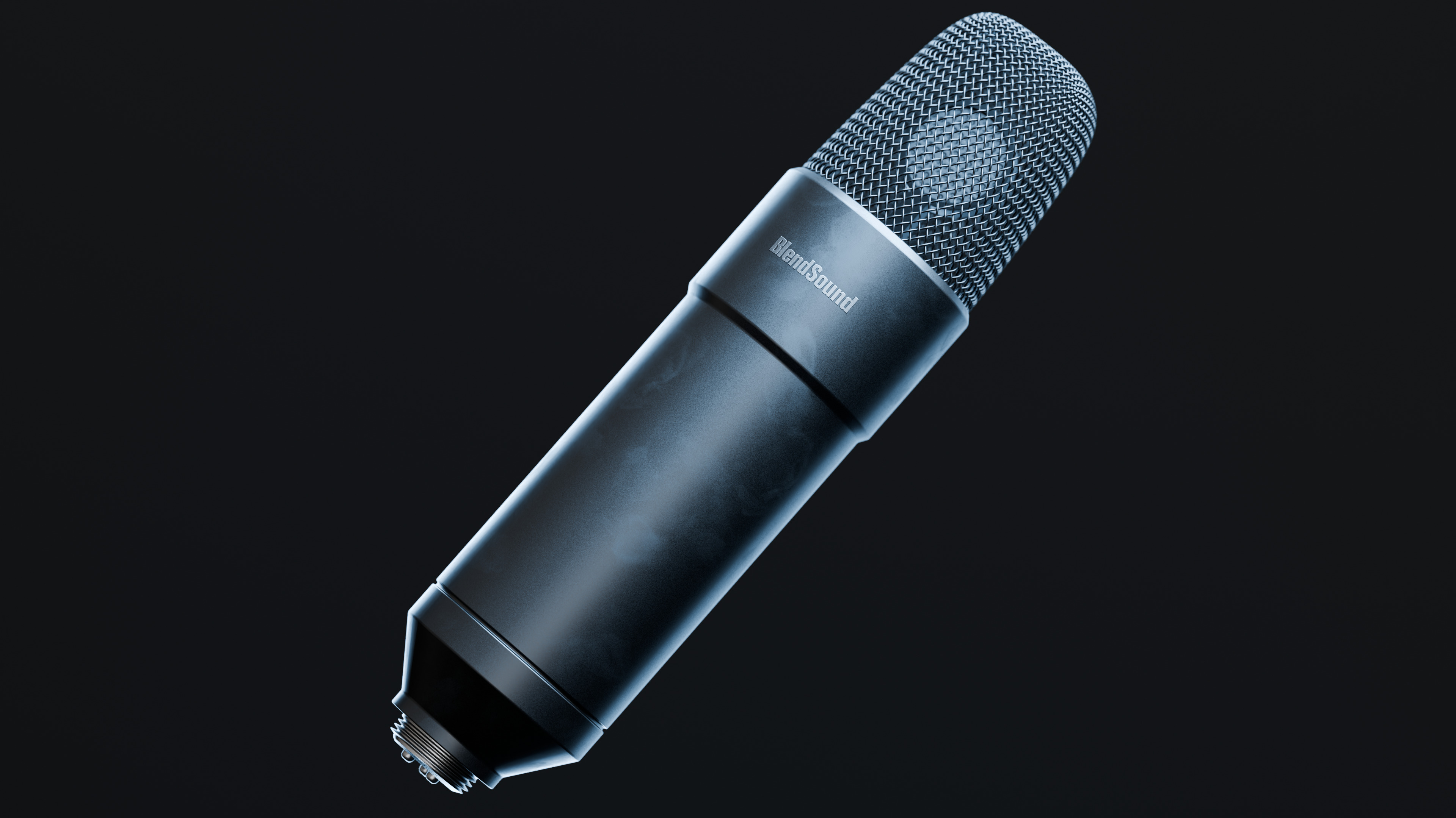Realistic Studio Microphone 3D model_10