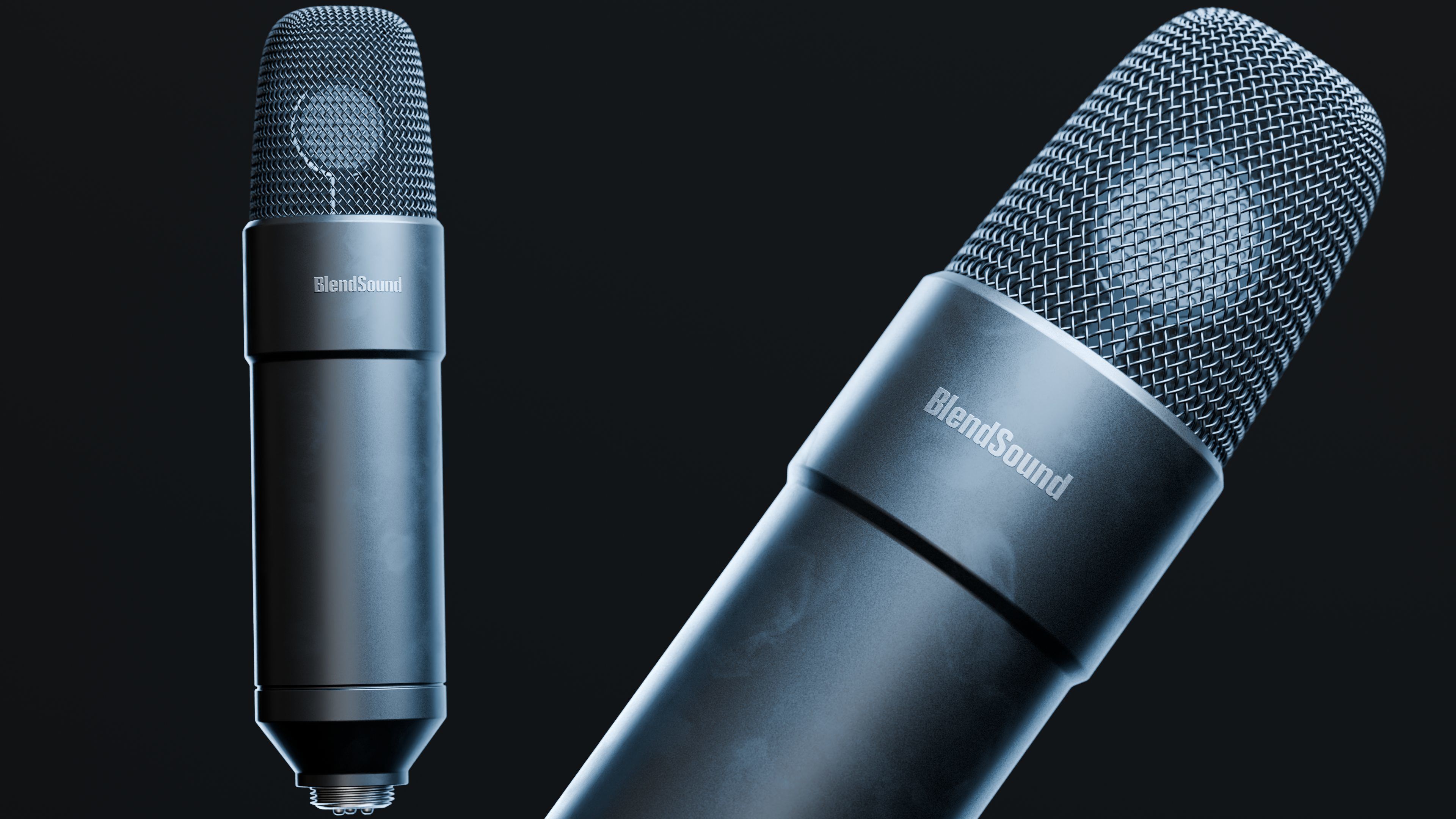 Realistic Studio Microphone 3D model_11