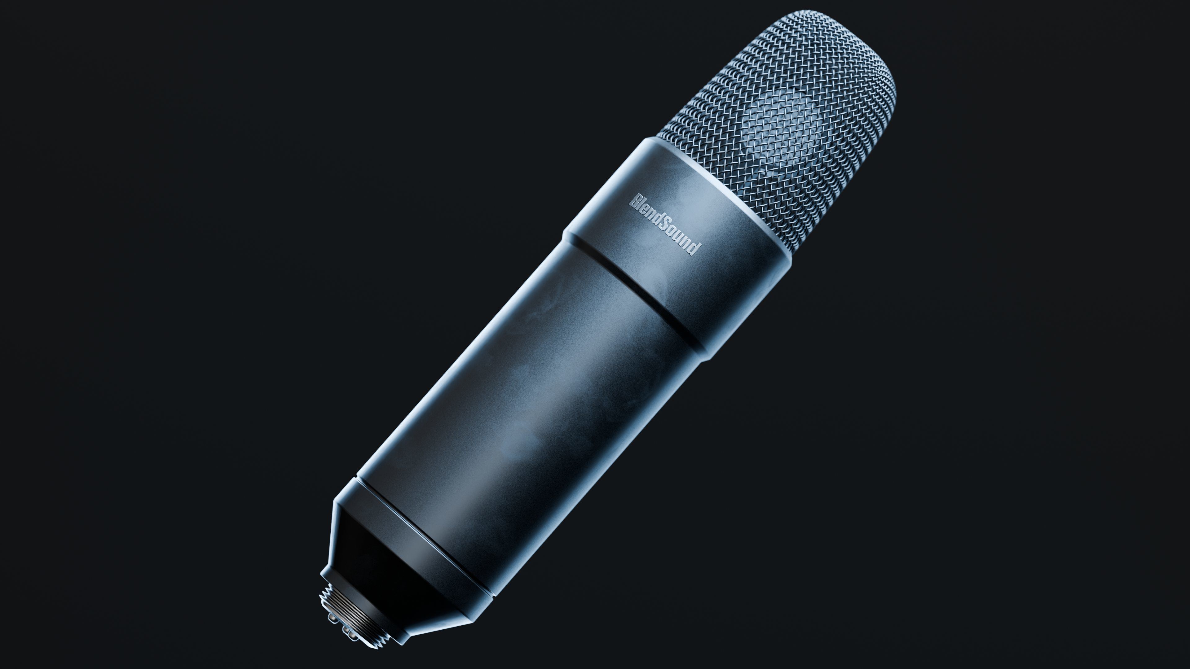 Realistic Studio Microphone 3D model_7
