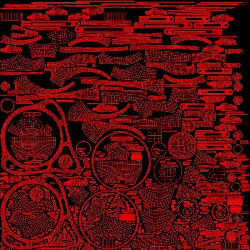 Drone with Mechanical Arm Low-poly 3D model_12