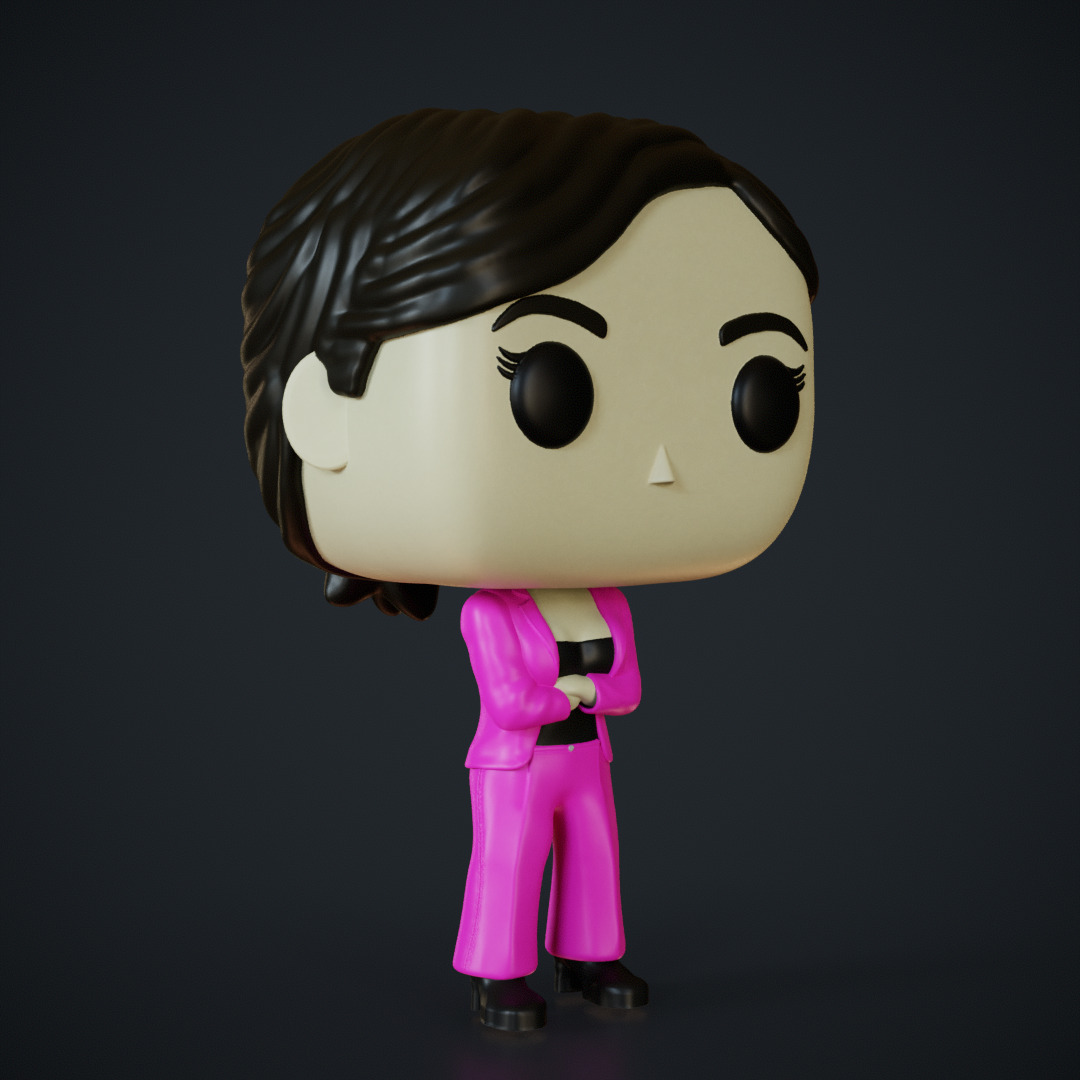 Custom pop Mujer 3D print model_2