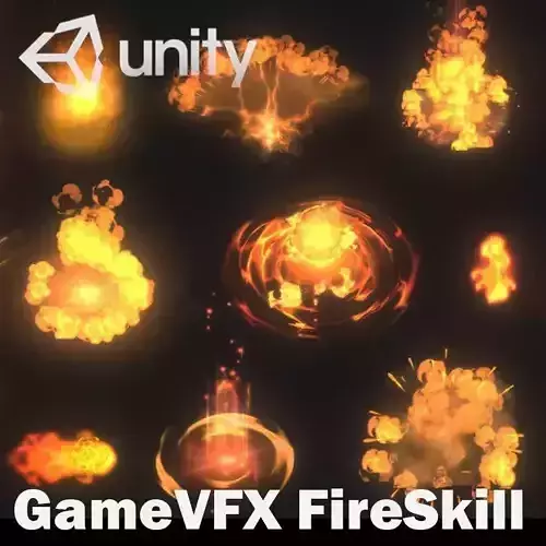 Unity Game VFX - FireSkill Collection 3D model