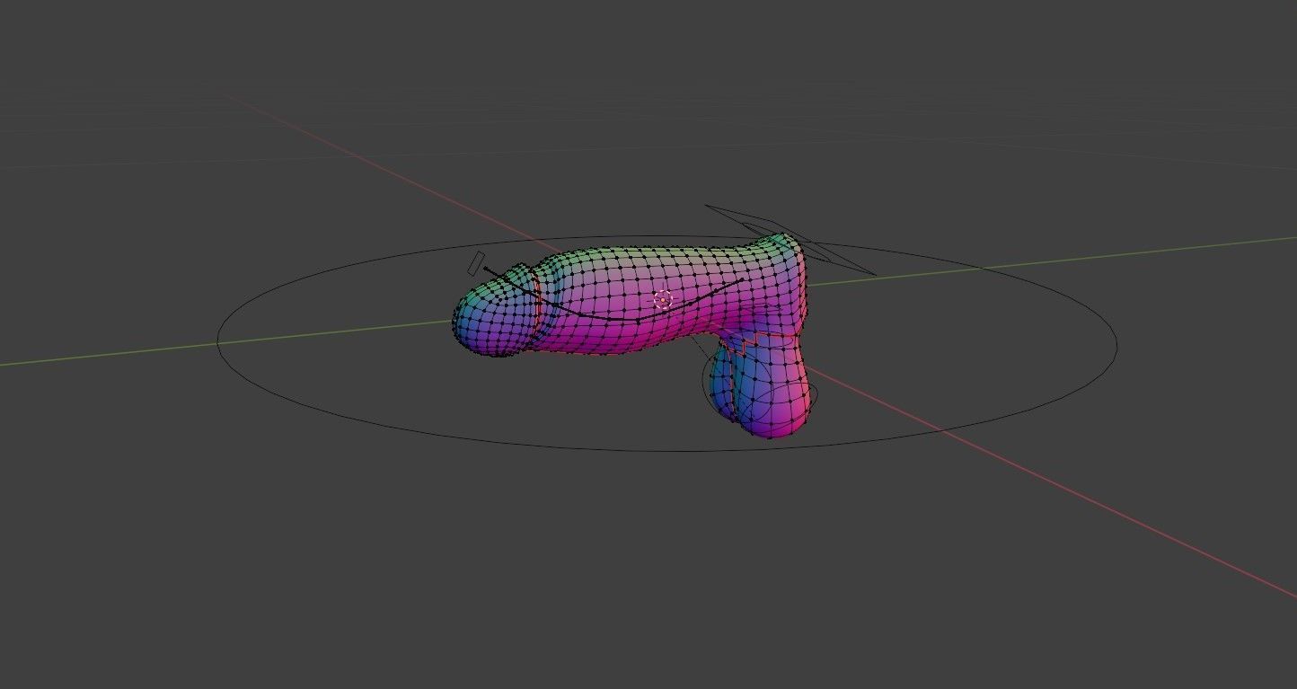Realistic Penis 2025 Rigged Low-poly 3D model_2