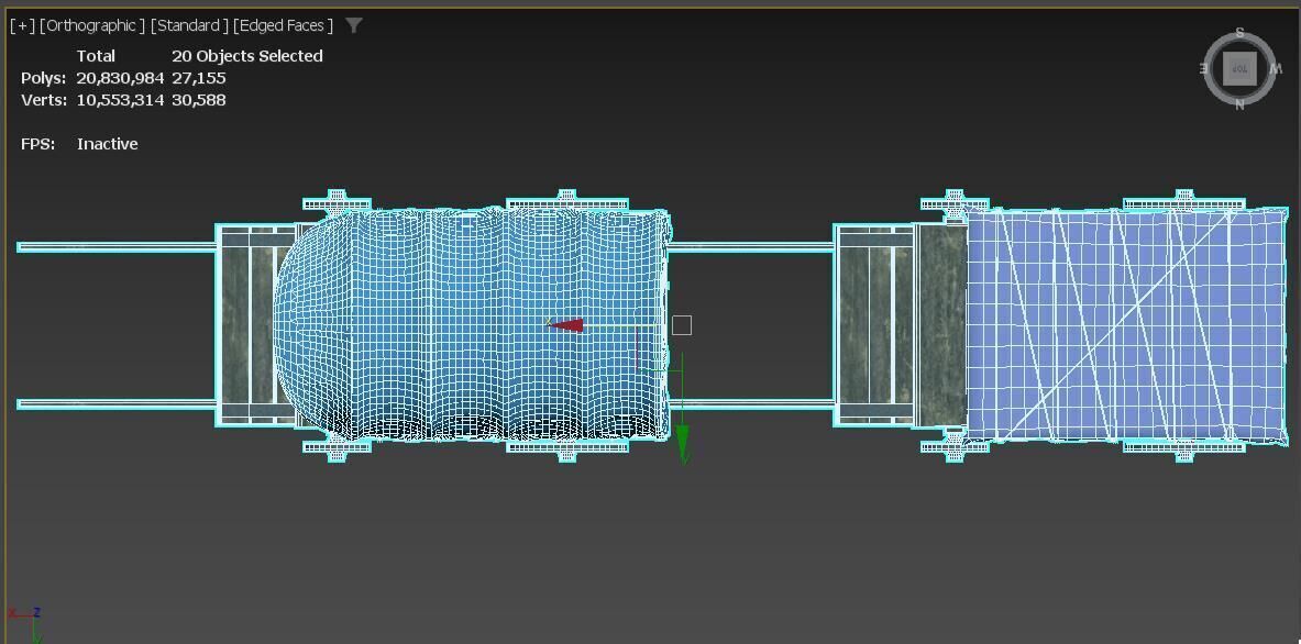 Trader Carriage Low-poly 3D model_15