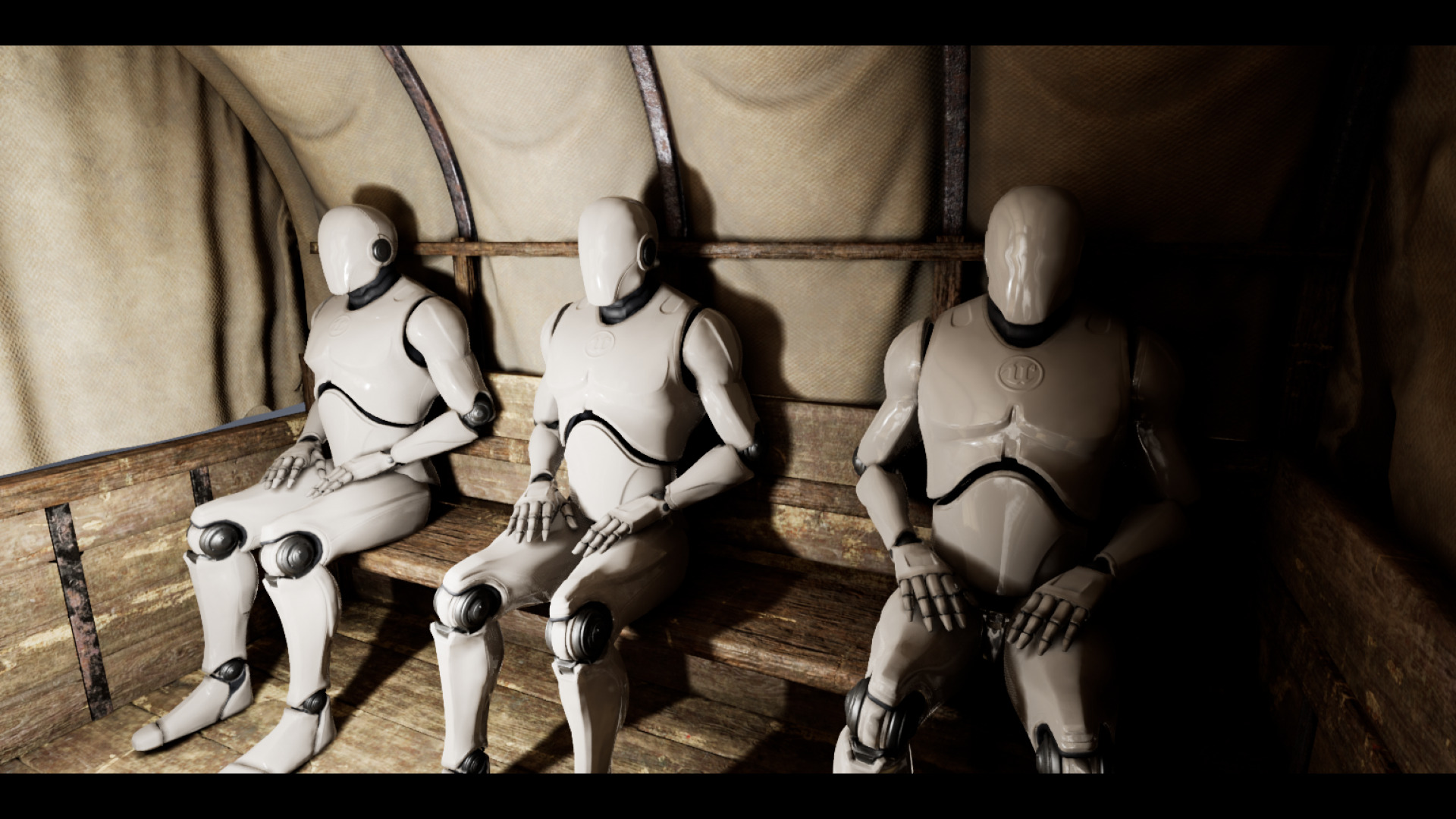 Trader Carriage Low-poly 3D model_7