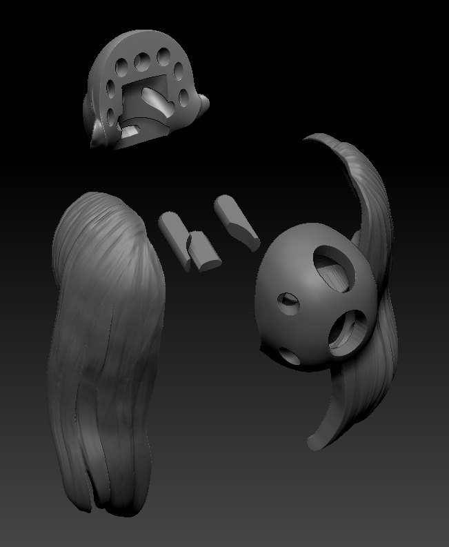 kpop female 12inch hottoys figure head 03 3D print model_6