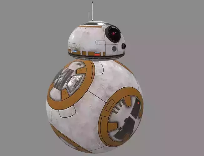 Star Wars BB-8 Robot Droid Low-poly 3D model