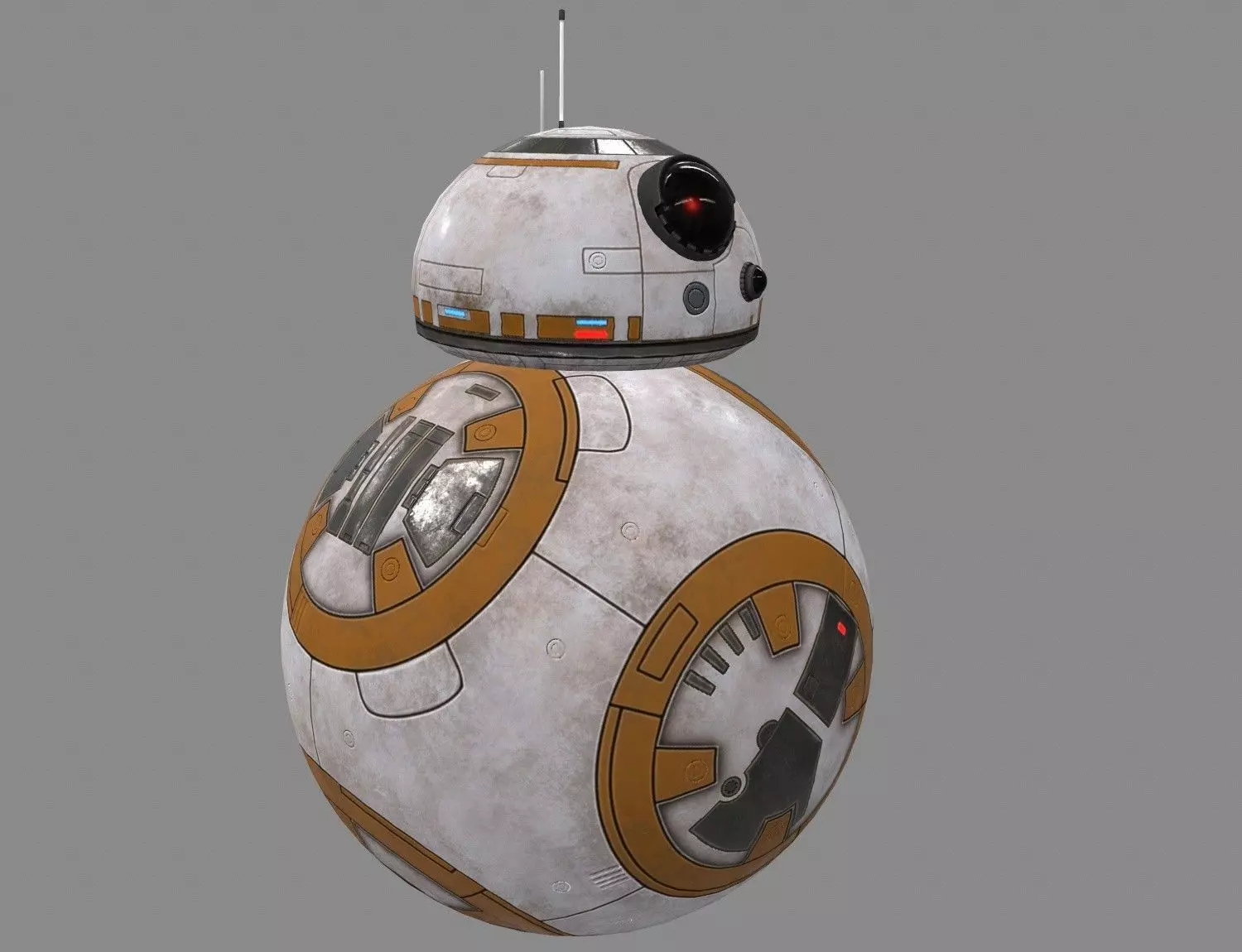 Star Wars BB-8 Robot Droid Low-poly 3D model_0