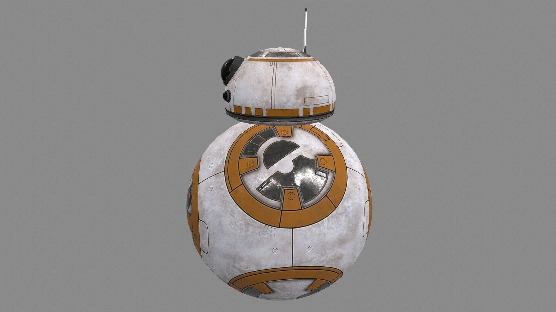 Star Wars BB-8 Robot Droid Low-poly 3D model_6