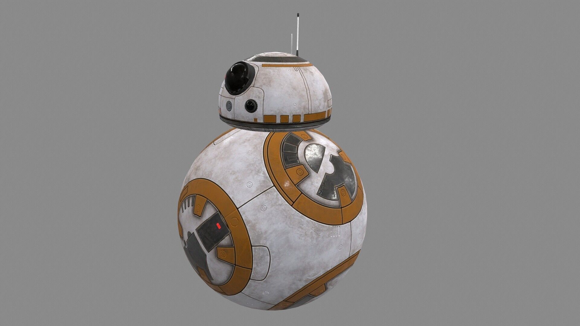 Star Wars BB-8 Robot Droid Low-poly 3D model_2