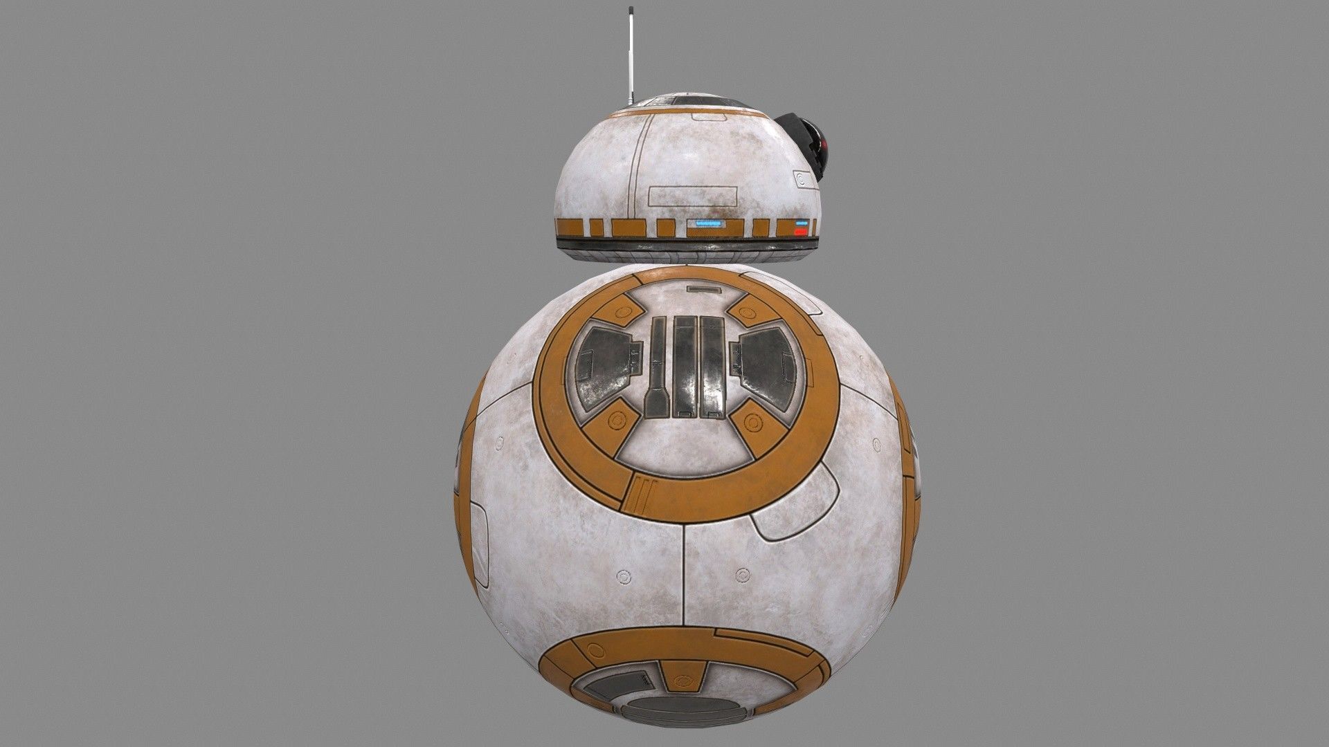 Star Wars BB-8 Robot Droid Low-poly 3D model_5