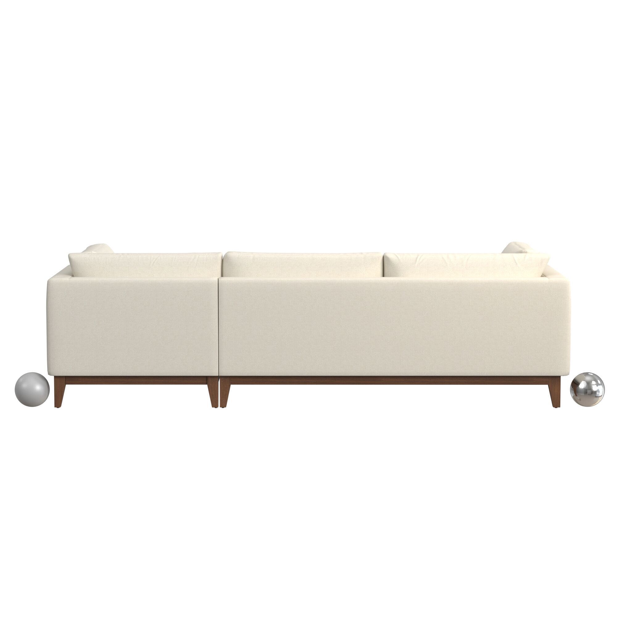 Angle Arm Sectional Sofa 3D model_3