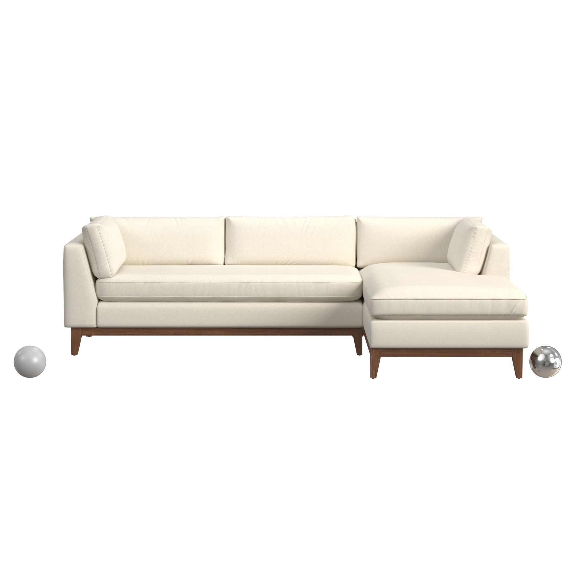 Angle Arm Sectional Sofa 3D model_1