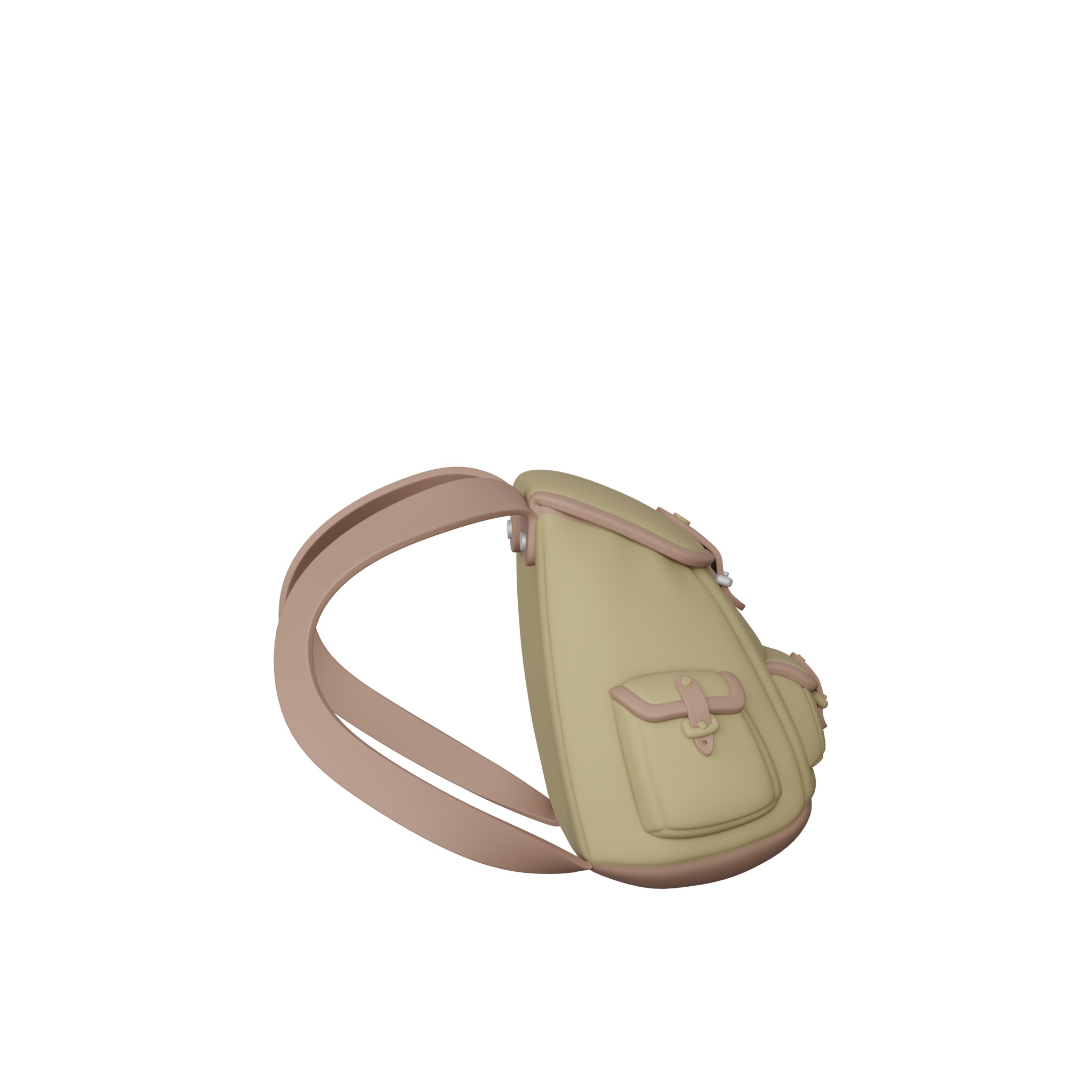 backpack Low-poly 3D model_8