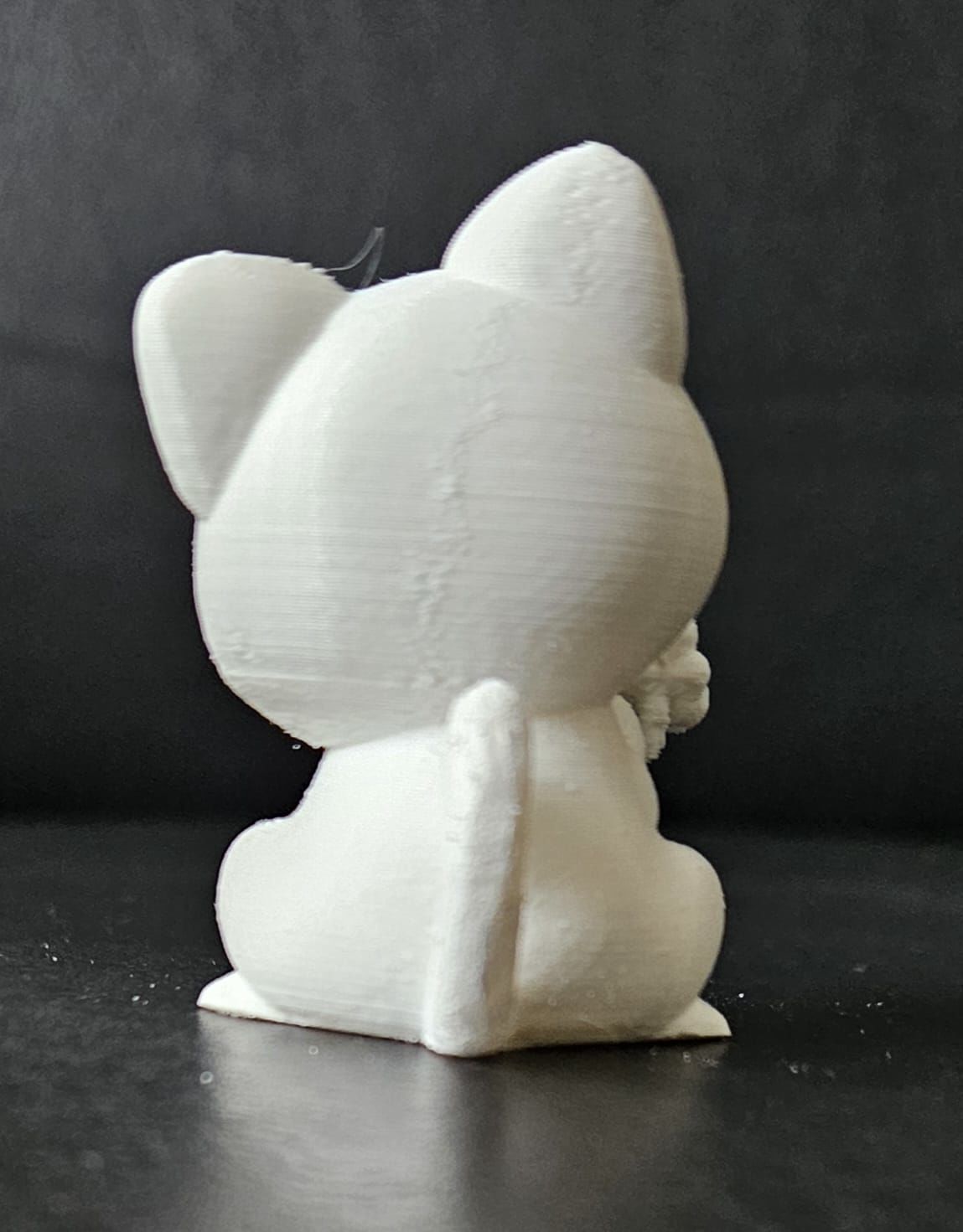 Cat with Flowers 3D print model_7