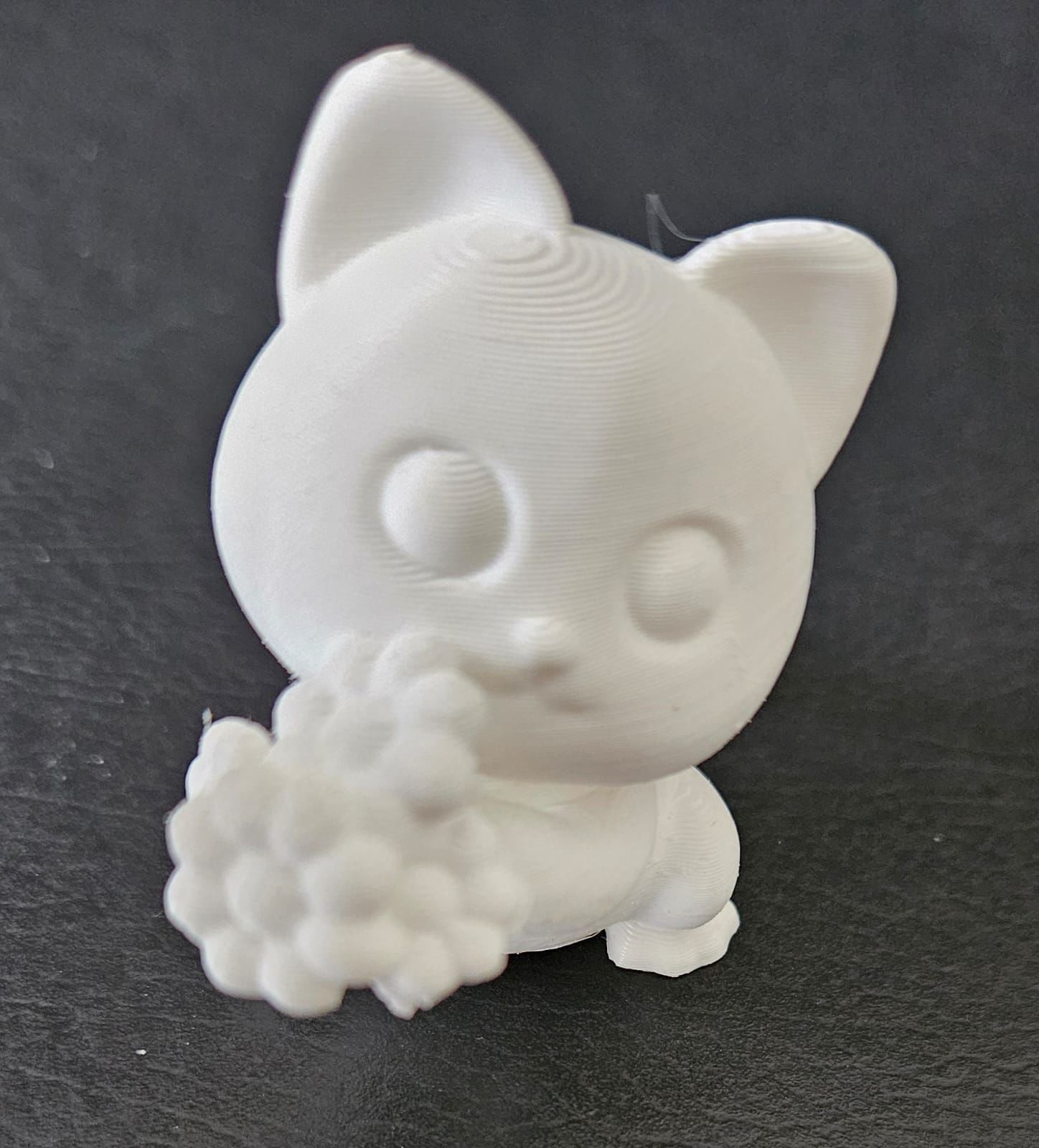 Cat with Flowers 3D print model_12