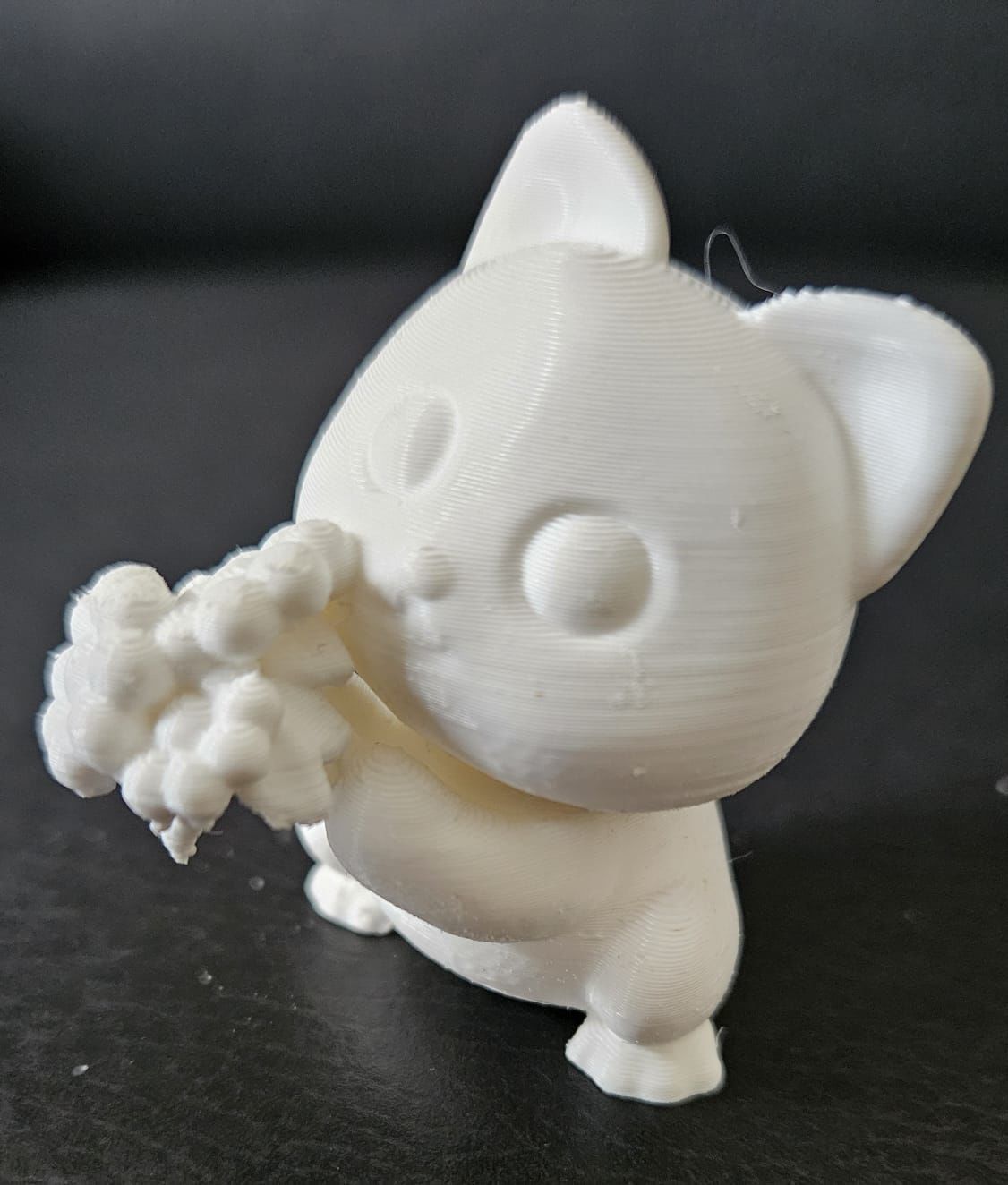 Cat with Flowers 3D print model_6