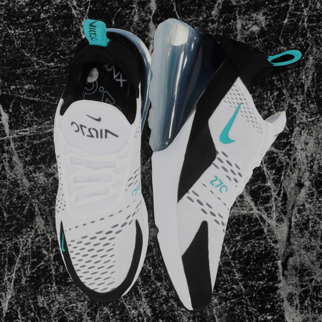 NIKE AIR MAX 270 3D SHOES Low-poly 3D model_2