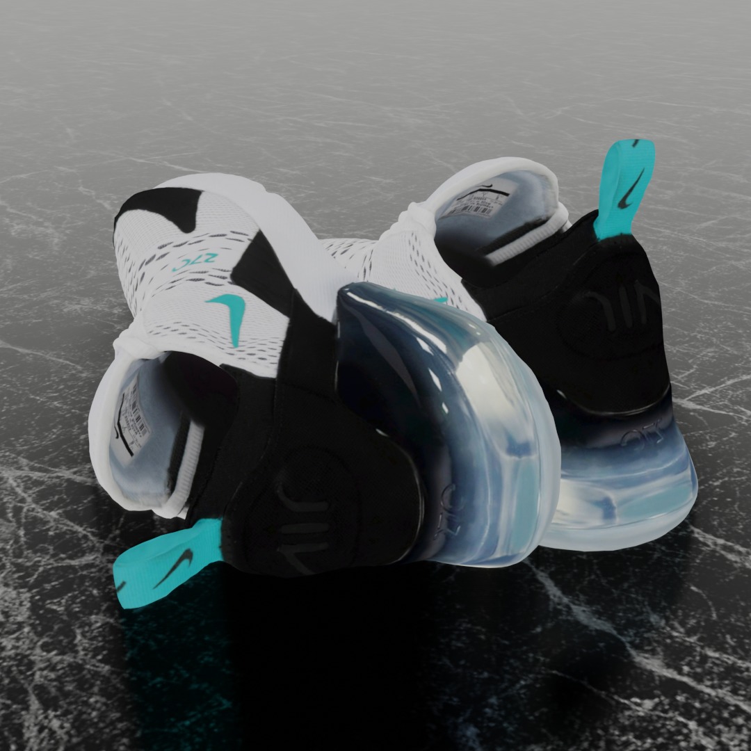 NIKE AIR MAX 270 3D SHOES Low-poly 3D model_6