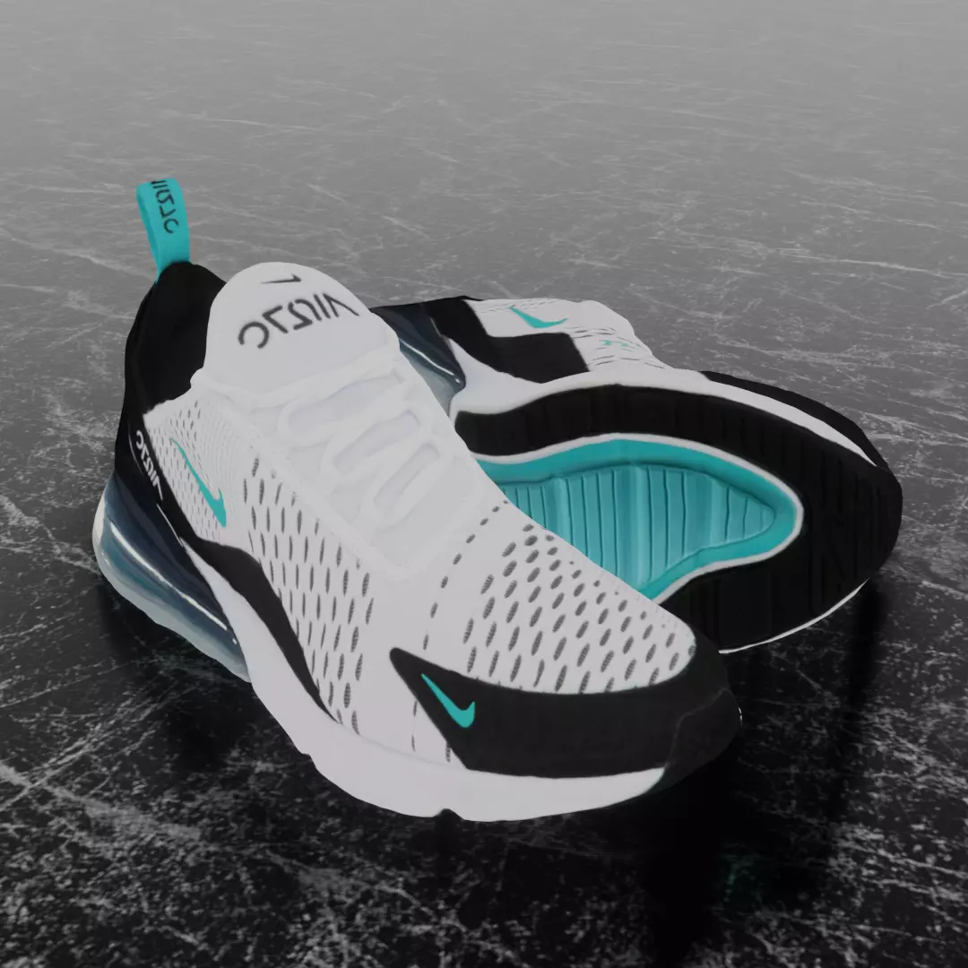 NIKE AIR MAX 270 3D SHOES Low-poly 3D model_0