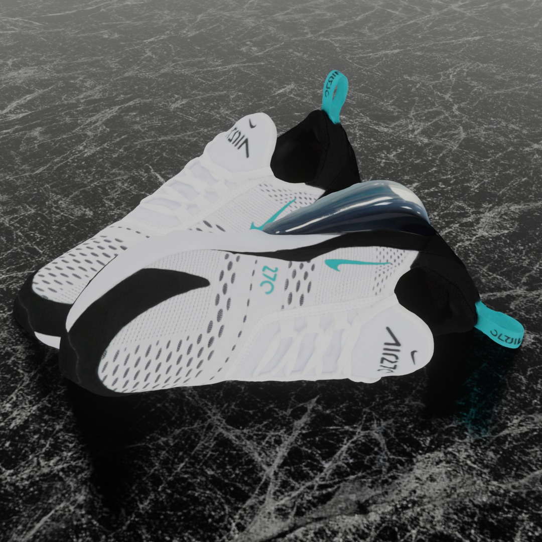 NIKE AIR MAX 270 3D SHOES Low-poly 3D model_1