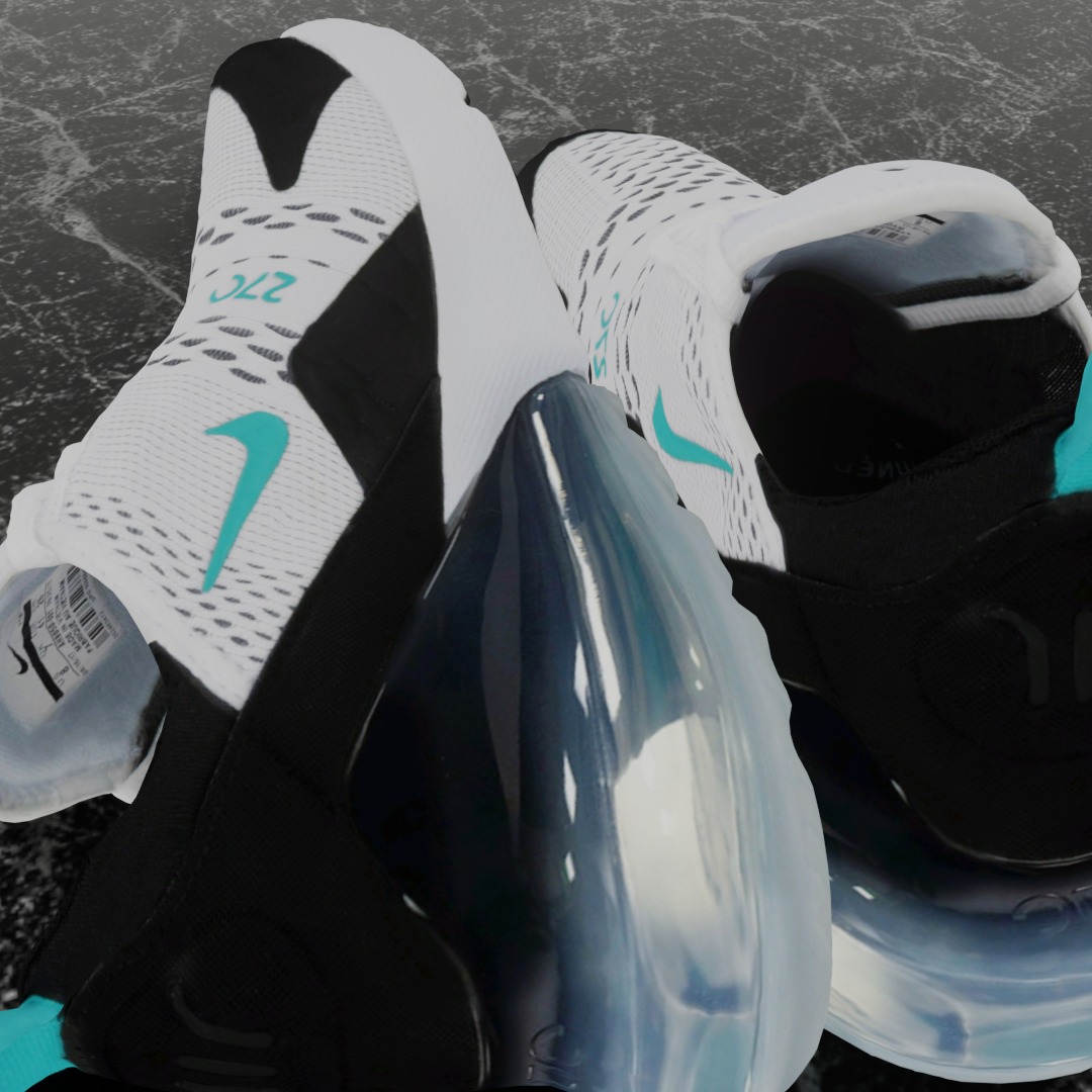 NIKE AIR MAX 270 3D SHOES Low-poly 3D model_13