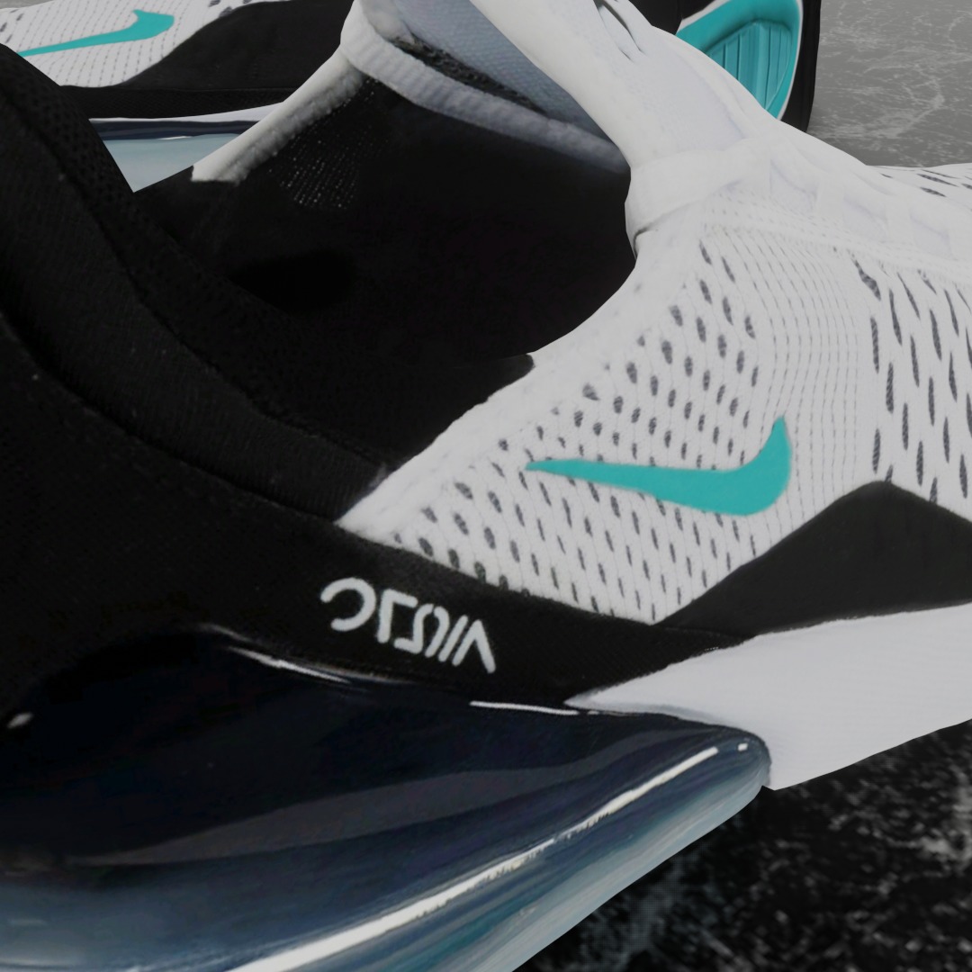 NIKE AIR MAX 270 3D SHOES Low-poly 3D model_11