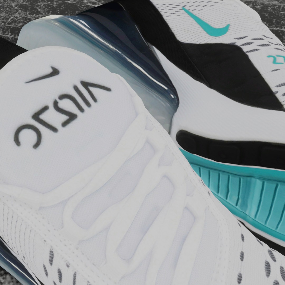 NIKE AIR MAX 270 3D SHOES Low-poly 3D model_10