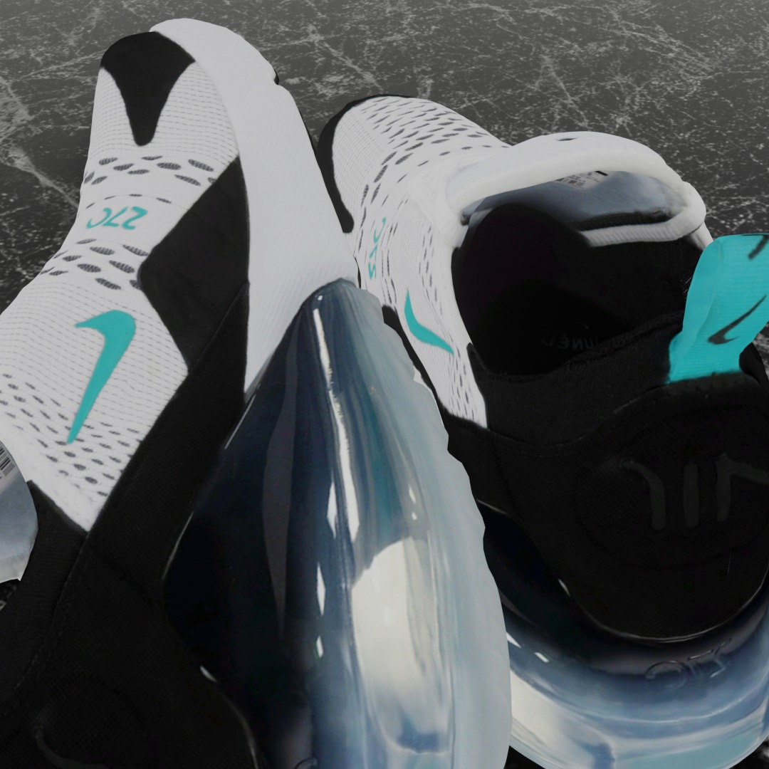 NIKE AIR MAX 270 3D SHOES Low-poly 3D model_8