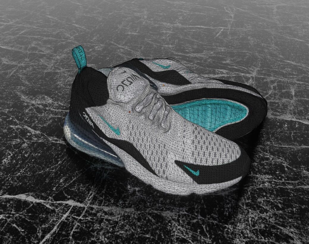 NIKE AIR MAX 270 3D SHOES Low-poly 3D model_15