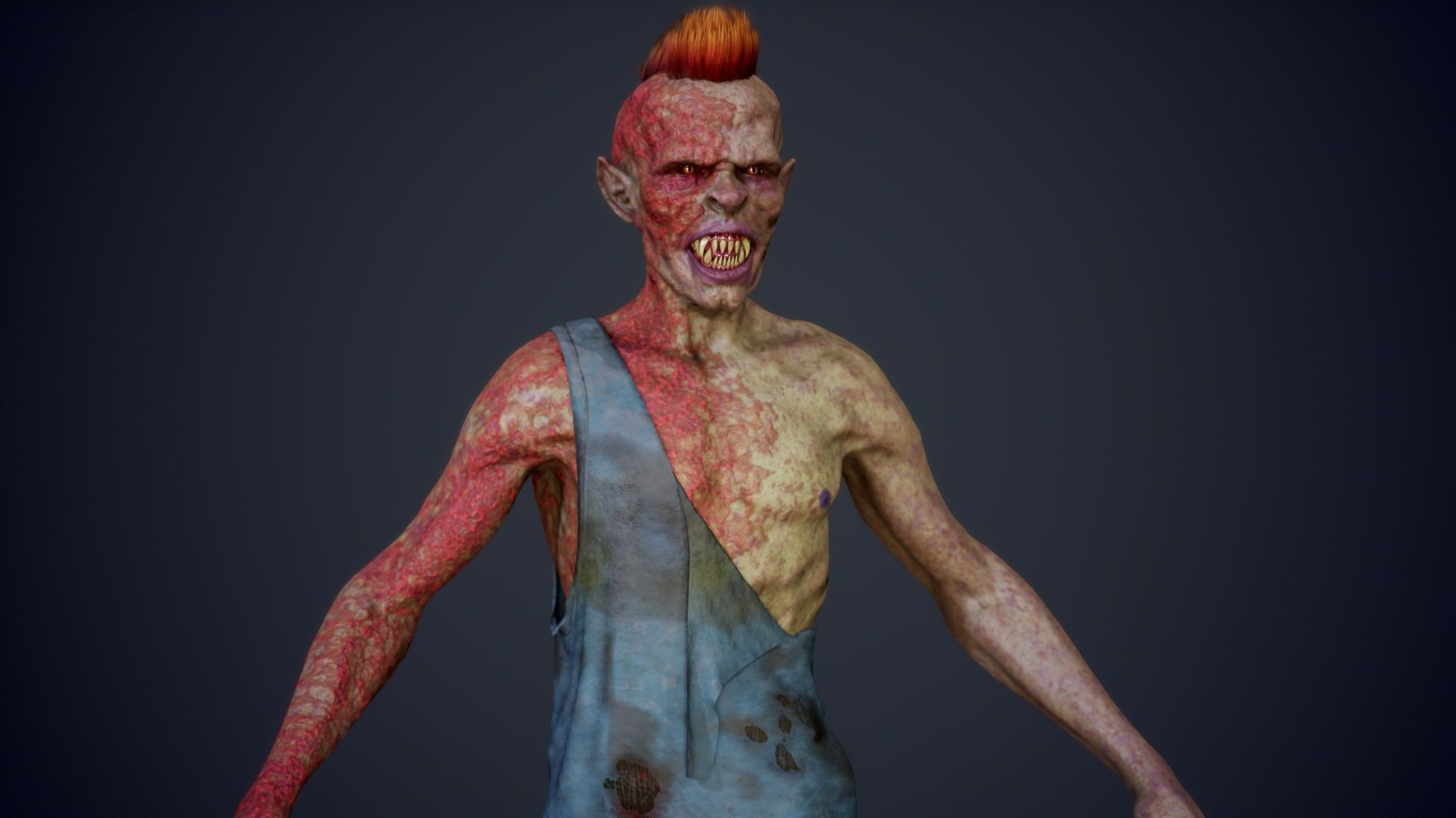Super Zombie Pack 01b Low-poly 3D model_5