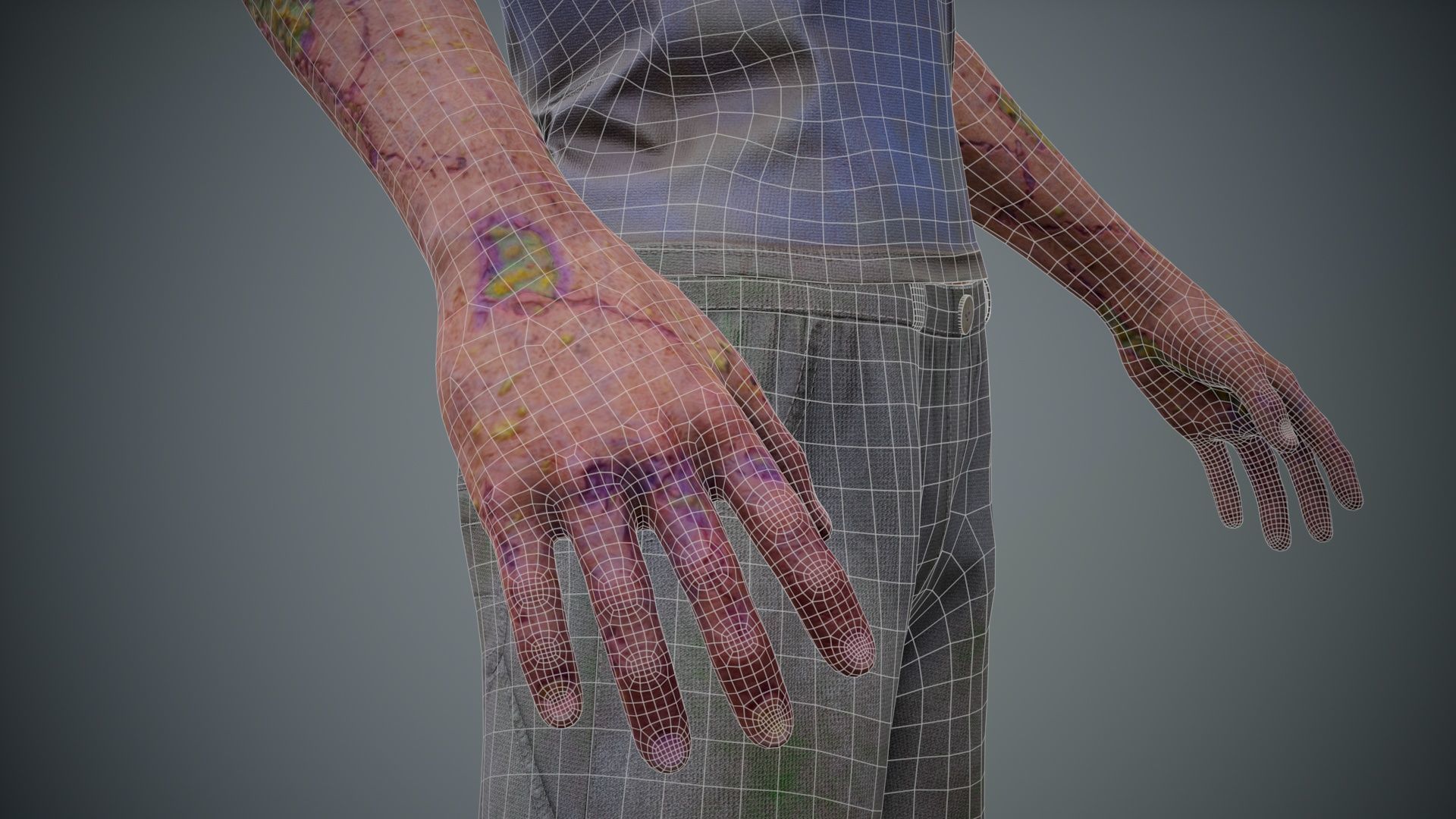 Super Zombie Pack 01b Low-poly 3D model_46