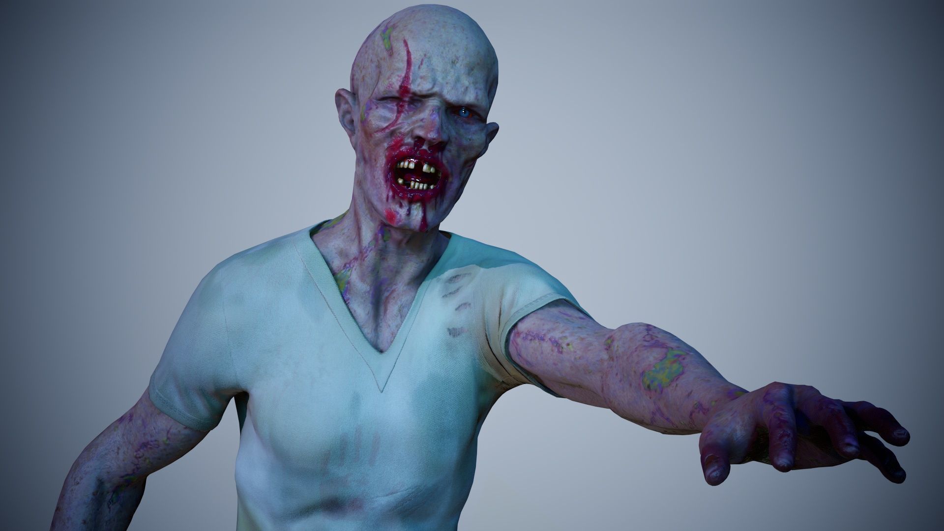 Super Zombie Pack 01b Low-poly 3D model_38