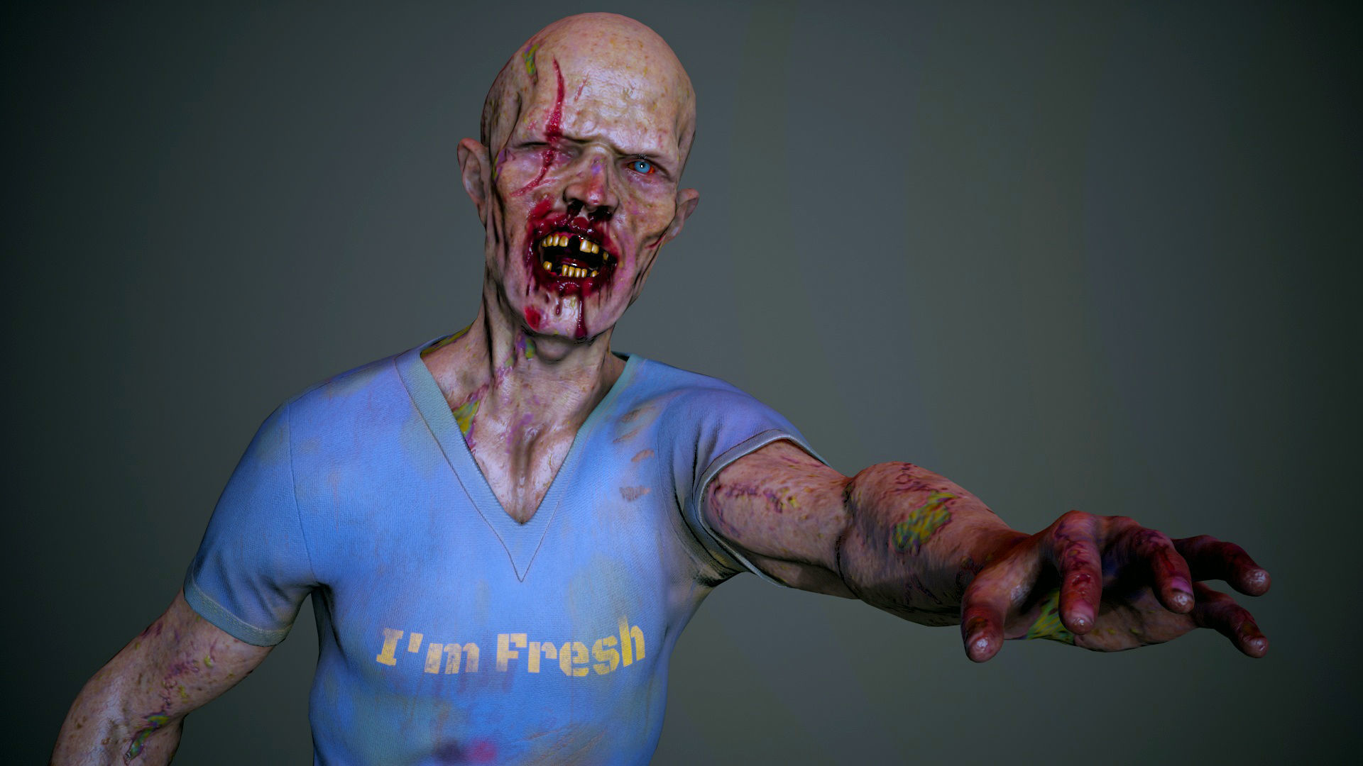 Super Zombie Pack 01b Low-poly 3D model_45