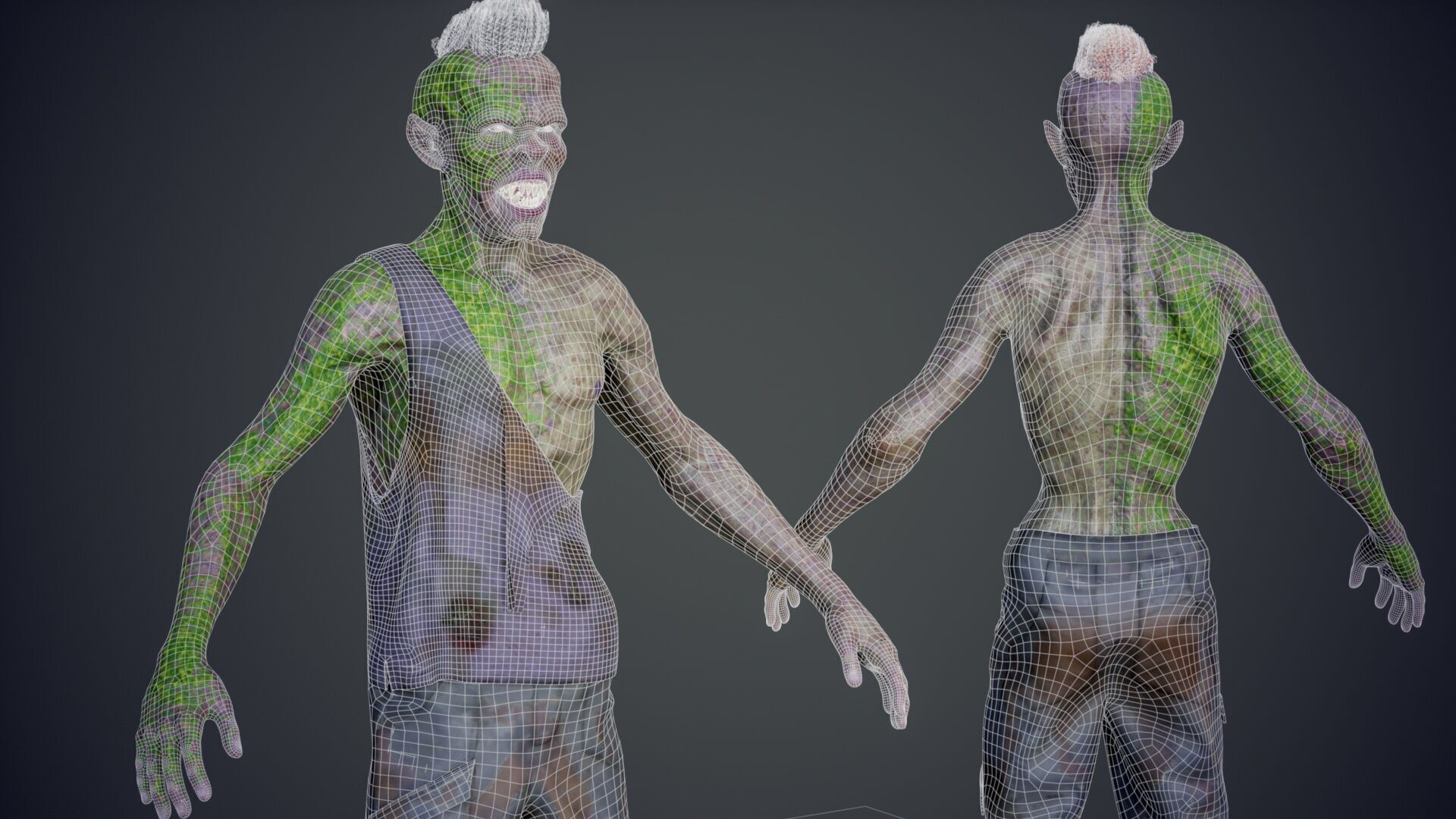 Super Zombie Pack 01b Low-poly 3D model_31