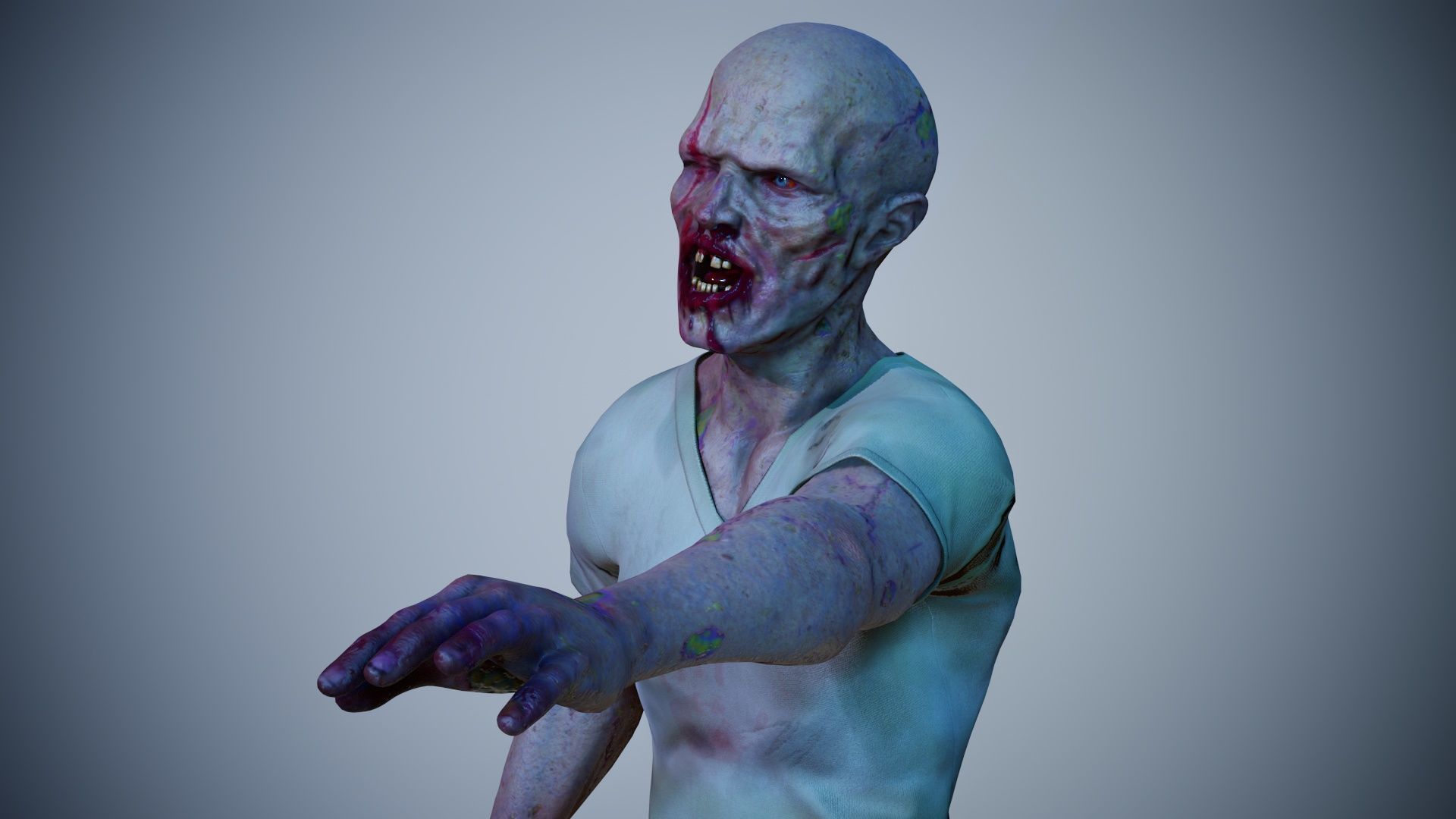 Super Zombie Pack 01b Low-poly 3D model_13