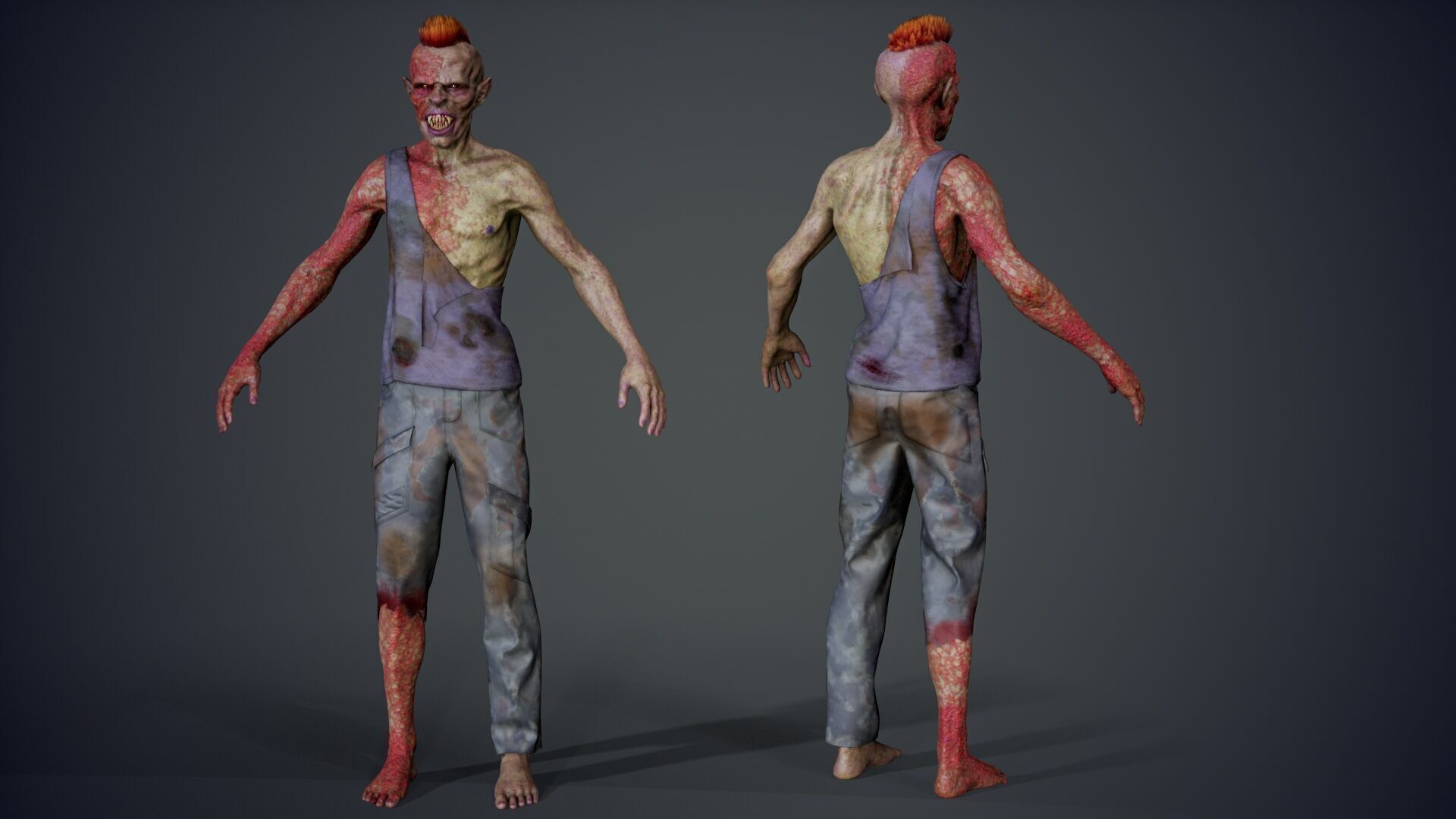 Super Zombie Pack 01b Low-poly 3D model_17