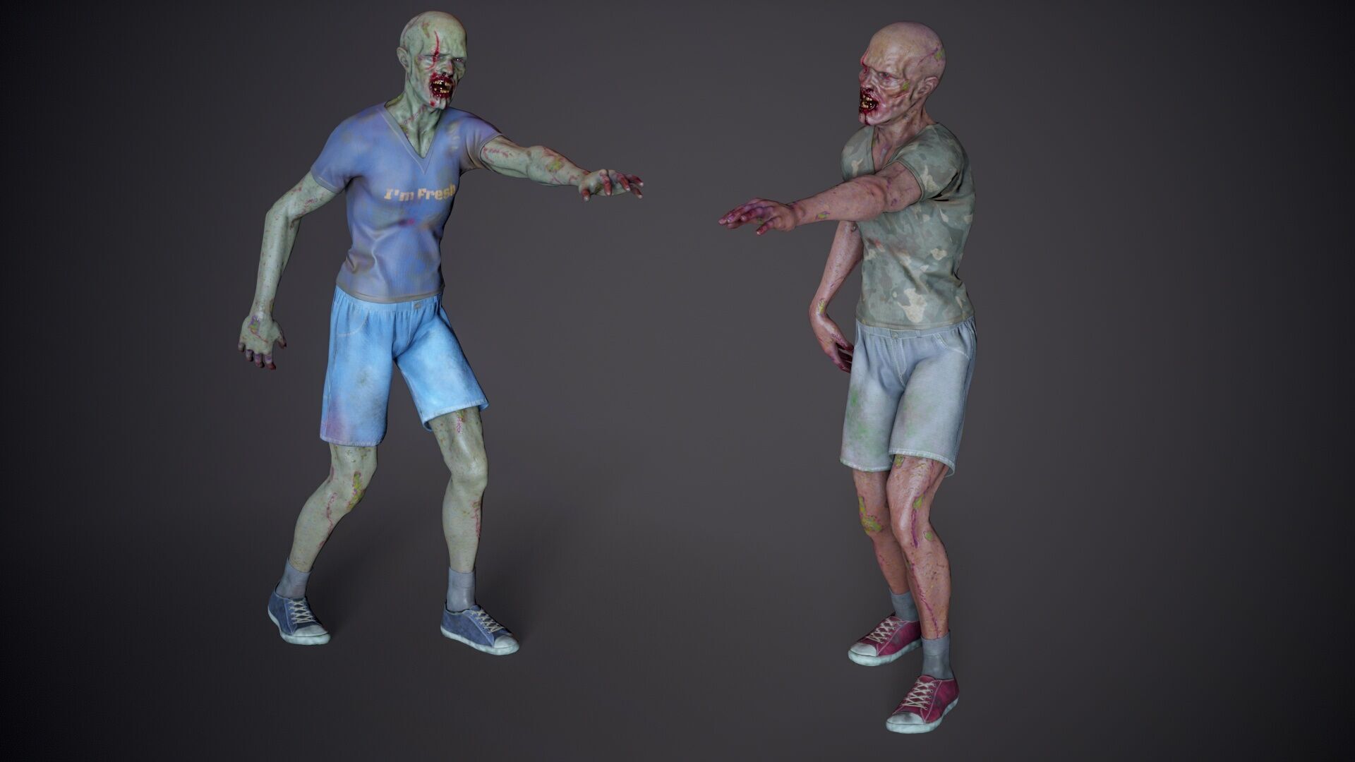 Super Zombie Pack 01b Low-poly 3D model_54