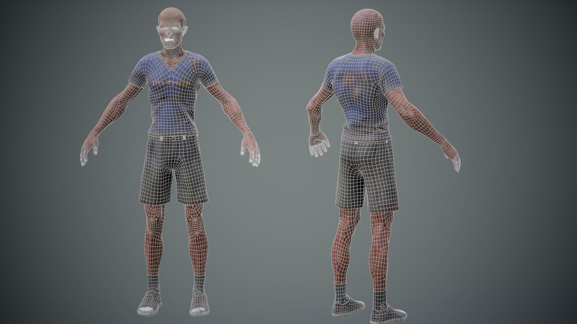 Super Zombie Pack 01b Low-poly 3D model_35