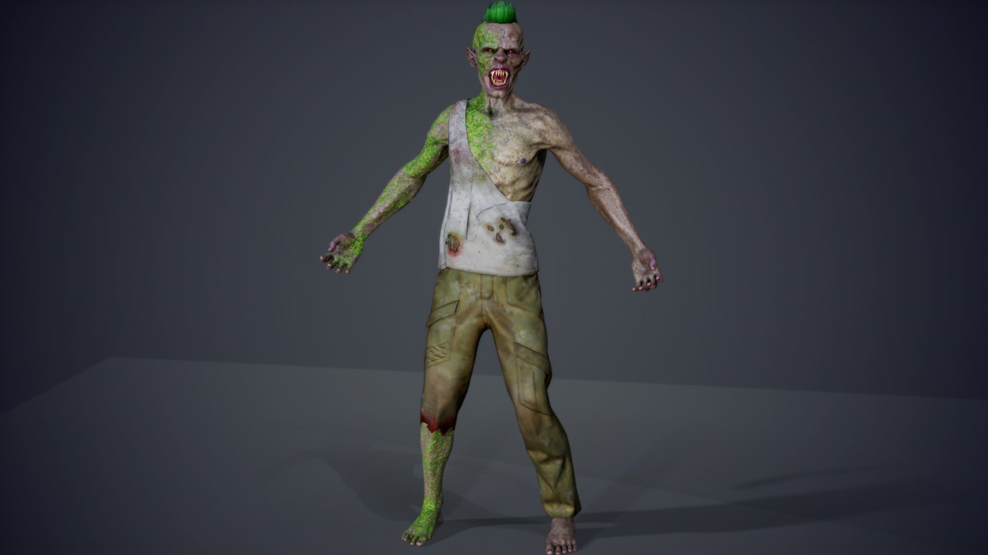 Super Zombie Pack 01b Low-poly 3D model_24