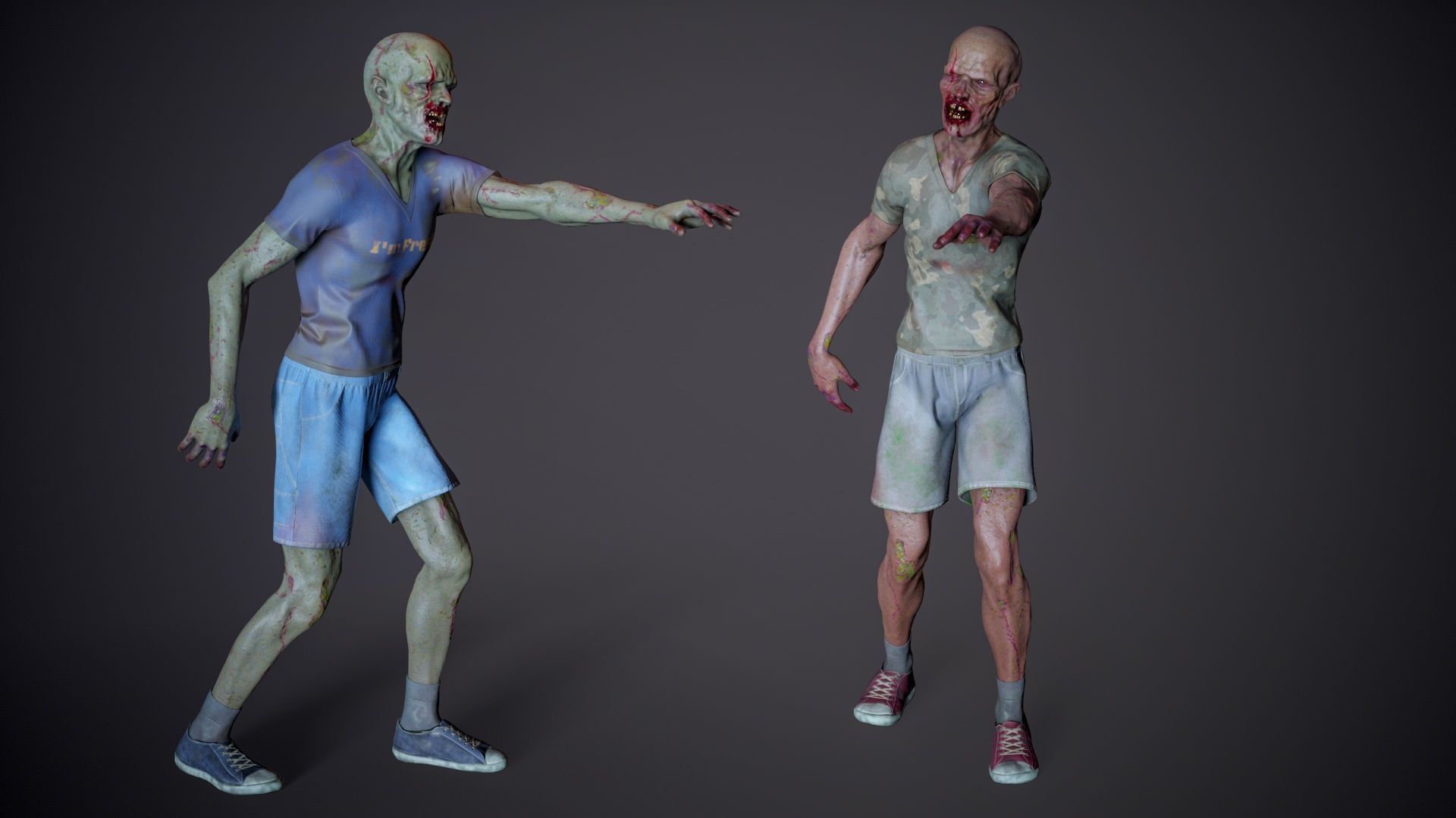 Super Zombie Pack 01b Low-poly 3D model_47