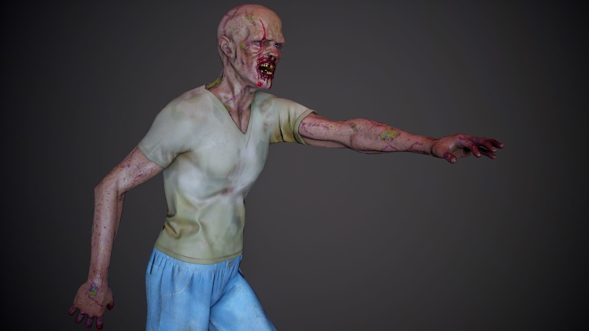 Super Zombie Pack 01b Low-poly 3D model_55