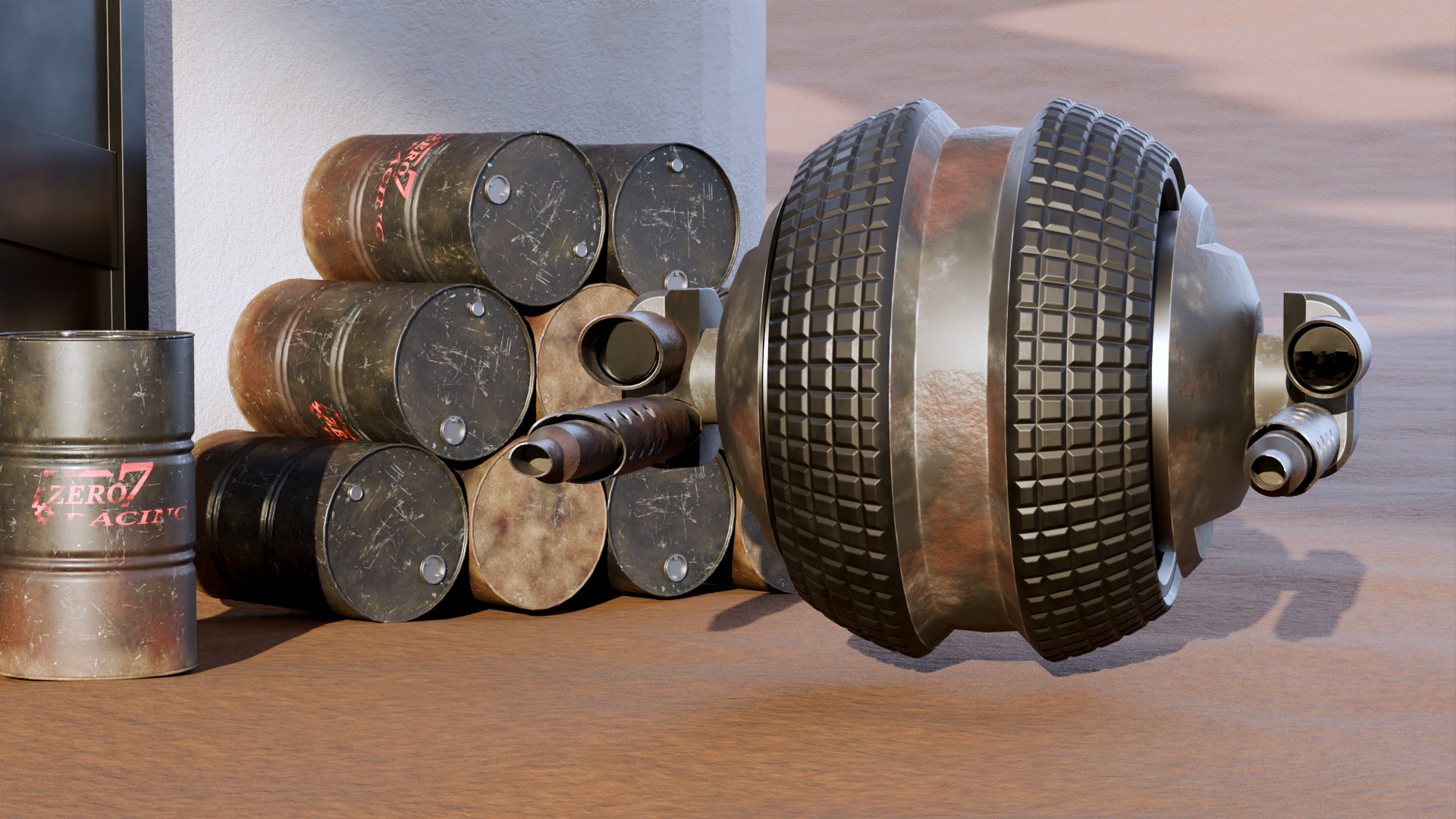 Fat Guard Low-poly 3D model_2