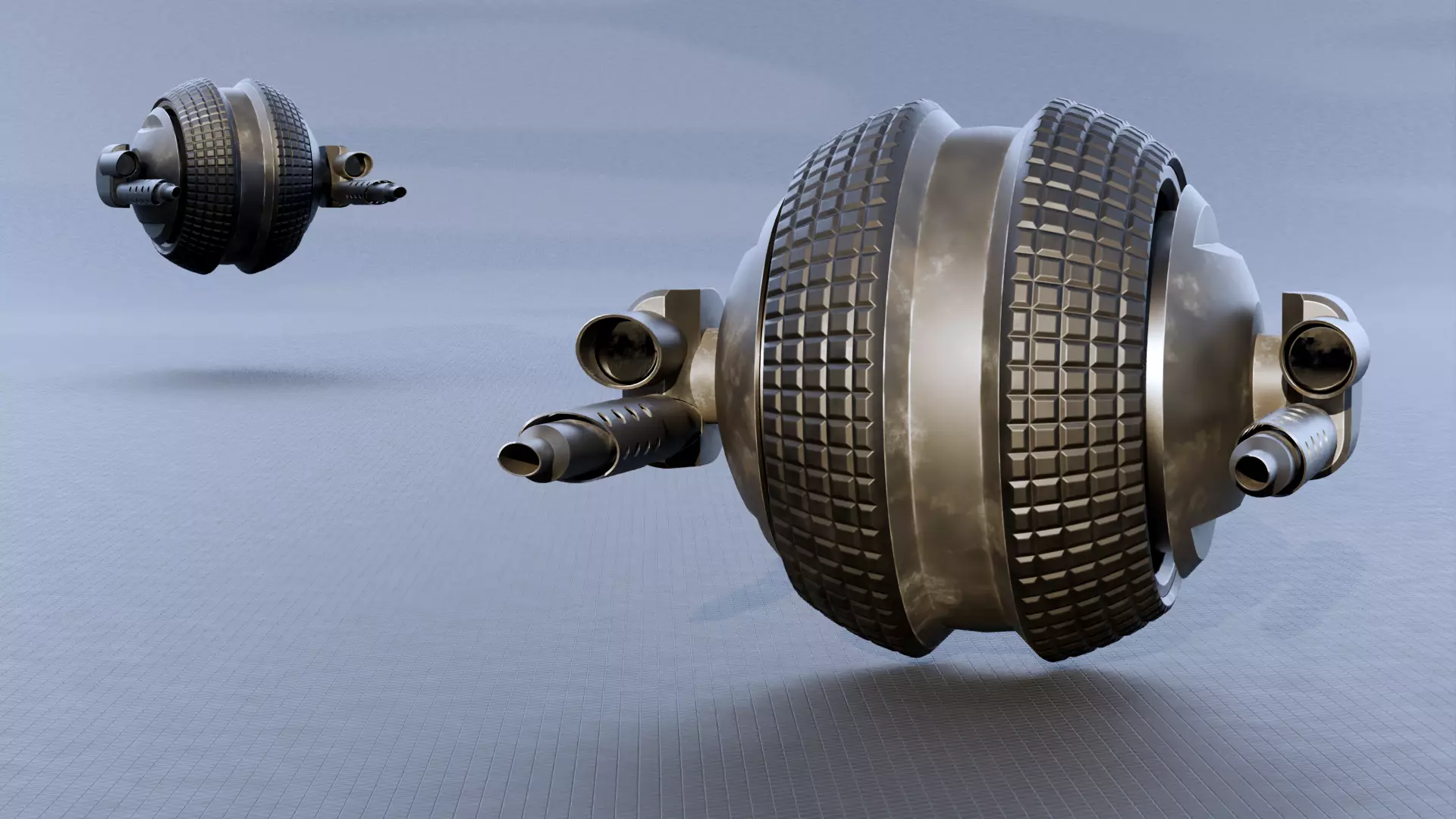 Fat Guard Low-poly 3D model_0